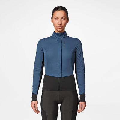 Fahrrad Winterjacke Rennrad RCR Damen grau