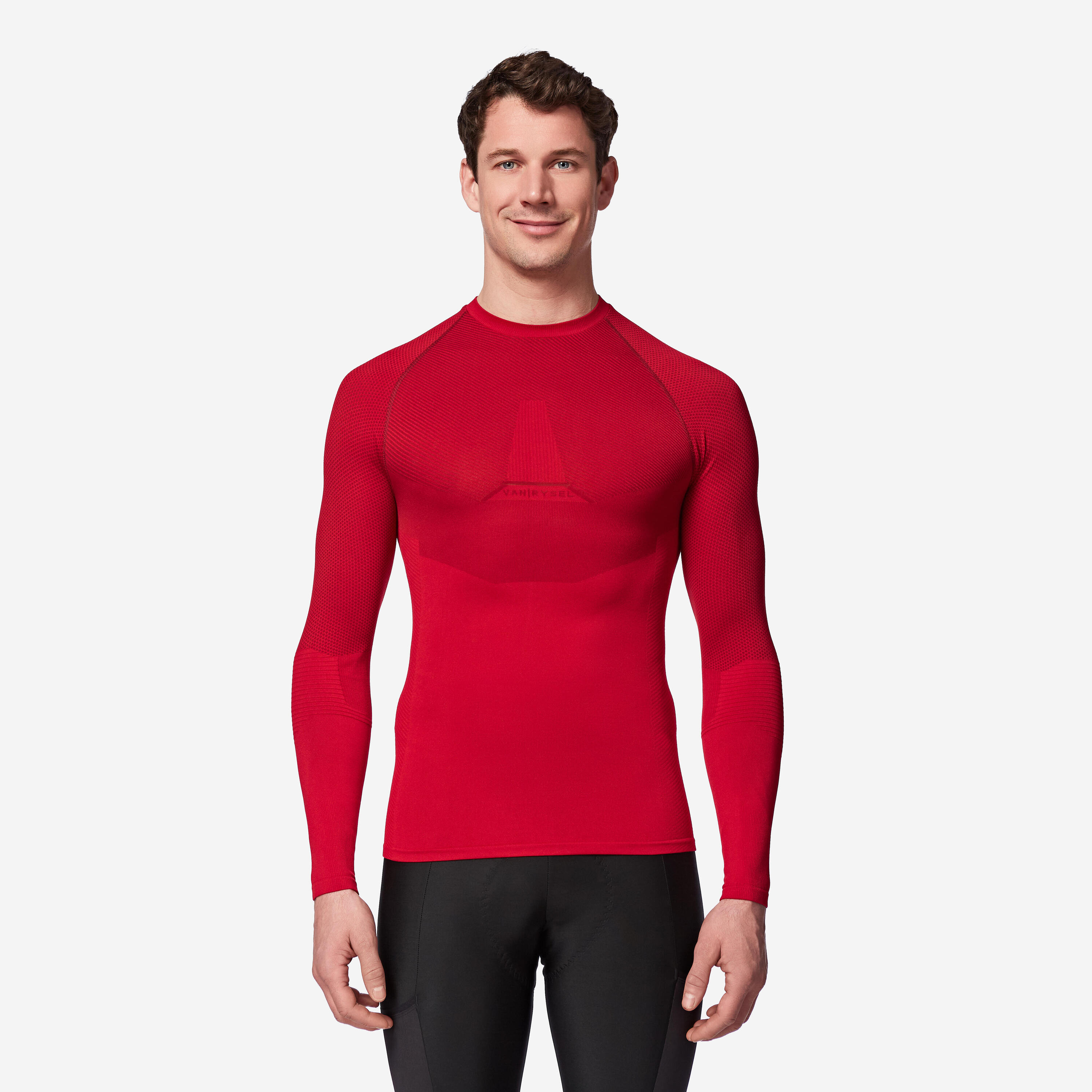 Maglia termica ciclismo ENDURANCE rosso bordeaux 7/11