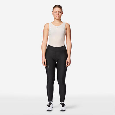 Lange fietsbroek endurance voor dames zwart