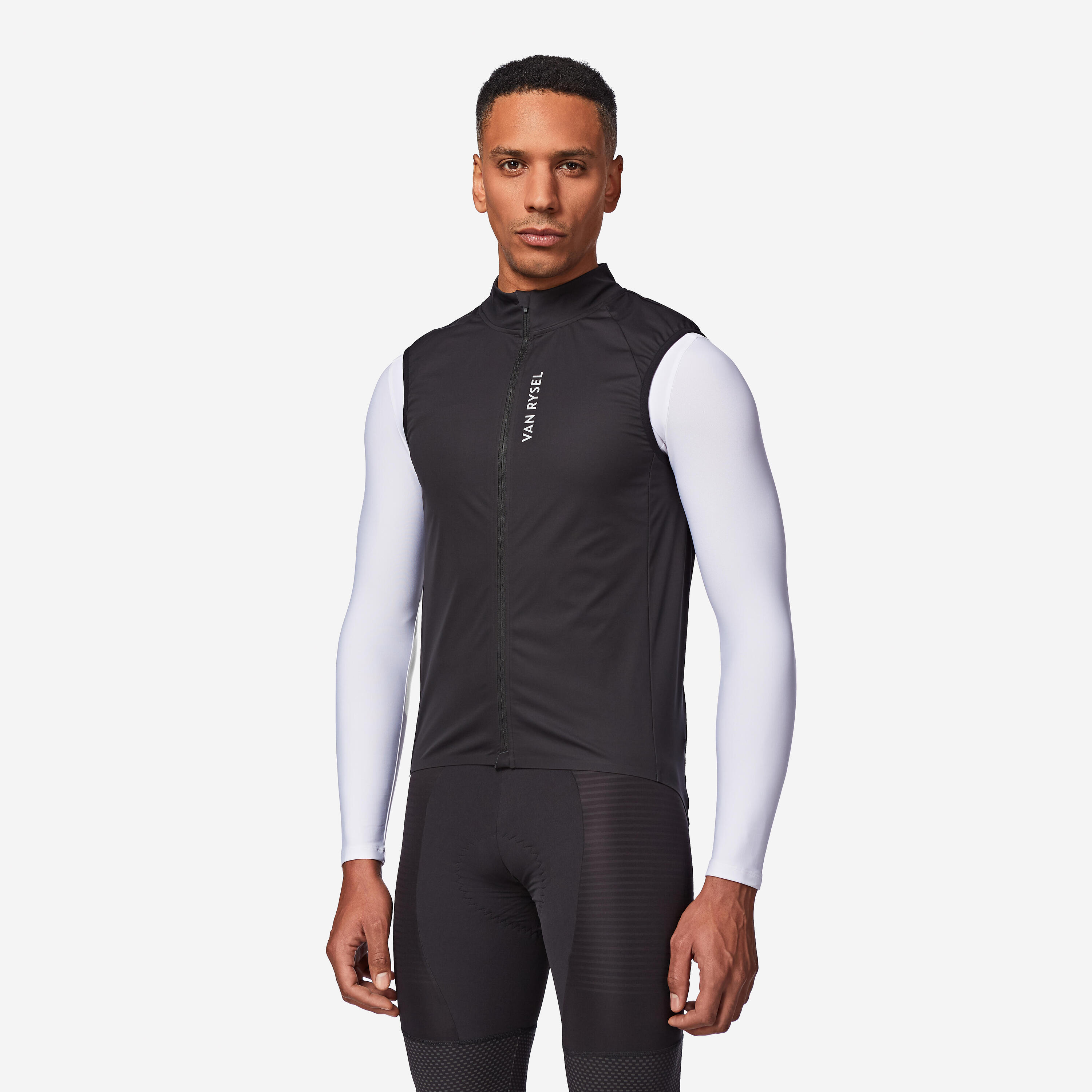Men's Road Cycling Windproof Gilet - RCR - Black 6/6