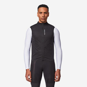 Chaleco Ciclismo Carretera RCR Hombre Negro Cortavientos