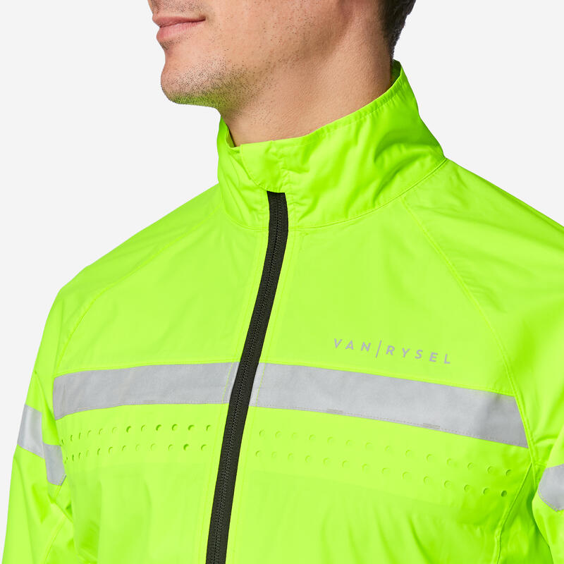 Pánská cyklistická bunda do deště norma viditelnosti EN17353