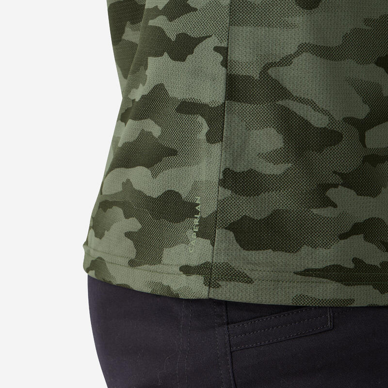 T-shirt Manches courtes respirant chasse 100 camouflage vert