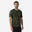 T-shirt Manches courtes respirant 100 homme camouflage vert