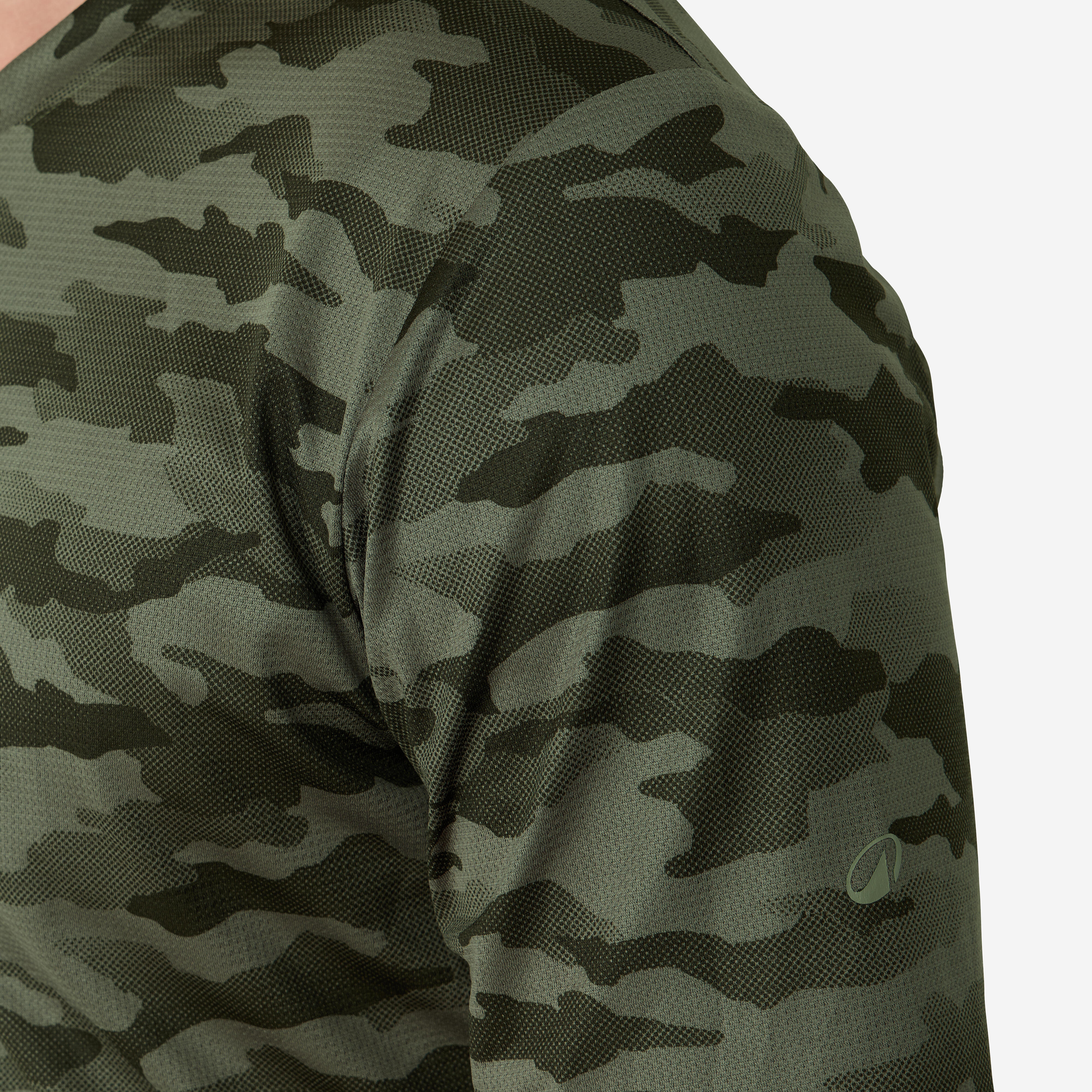 Hunting Short-Sleeved T-Shirt - 100 Camo - SOLOGNAC