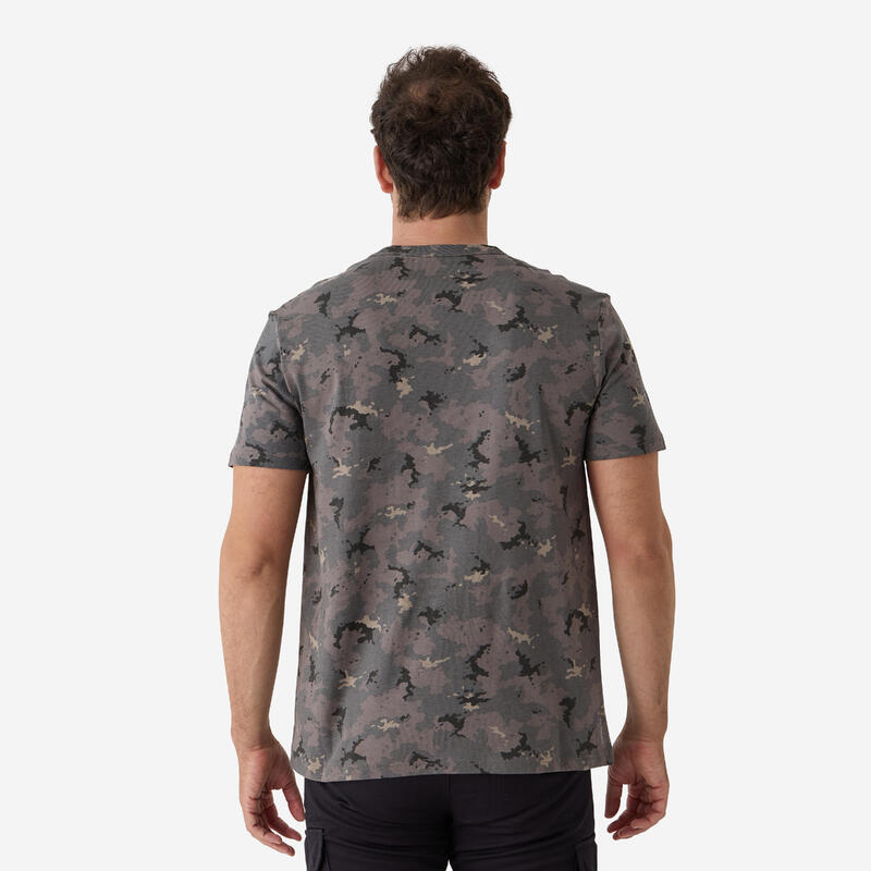 Tricou rezistent 100 CAMO ISLAND NEGRU