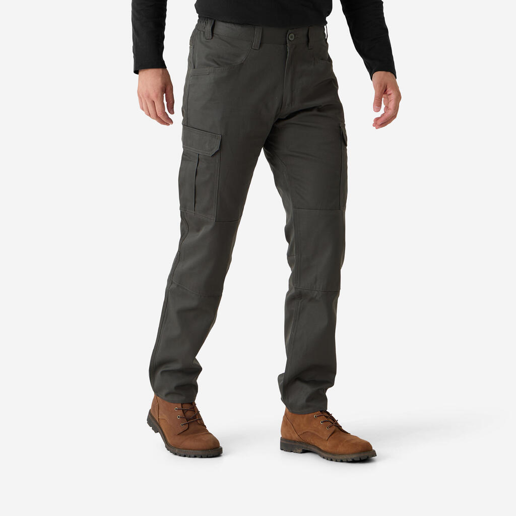 Durable cargo trousers, Steppe 500 green