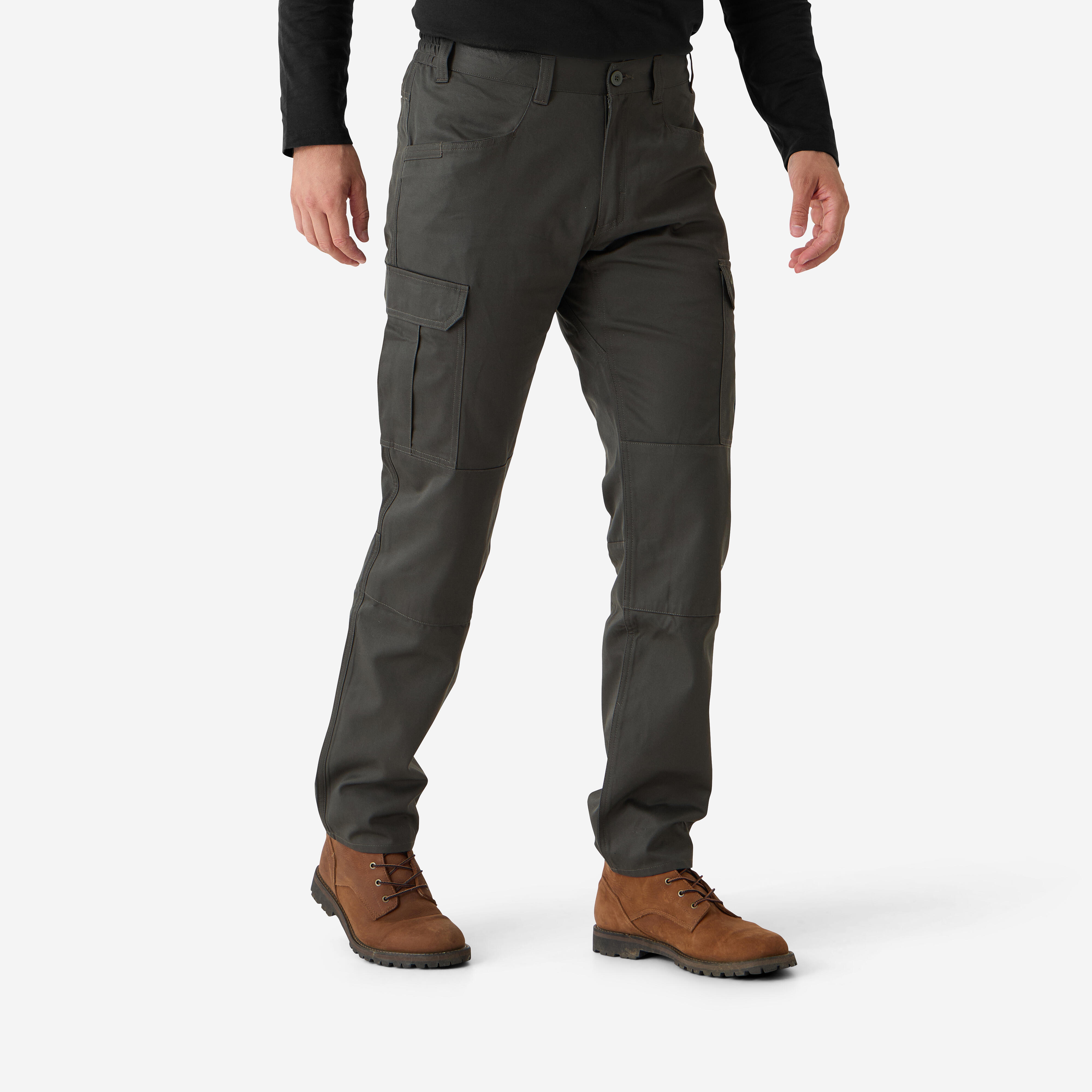 Pantalon cargo rezistent Stepă 500 Verde