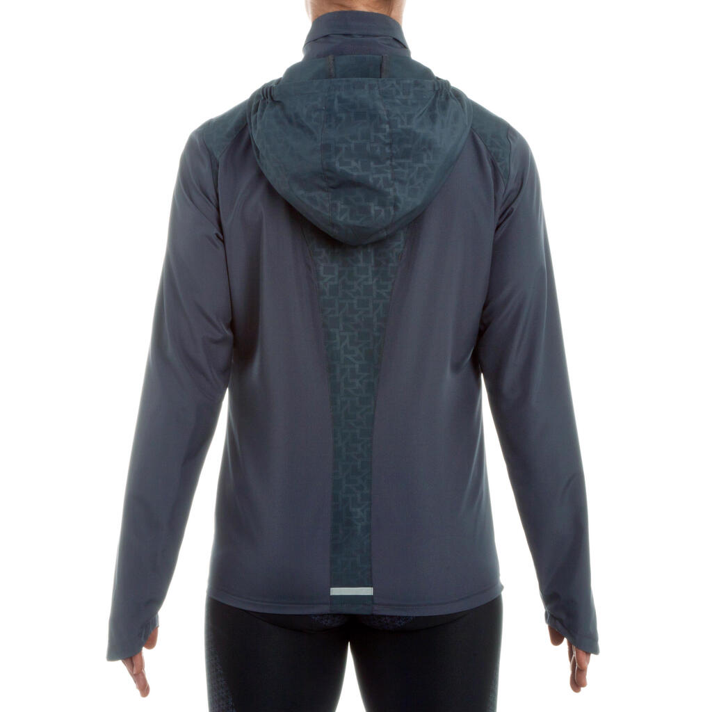 Laufjacke Windjacke Ekiden Damen grau