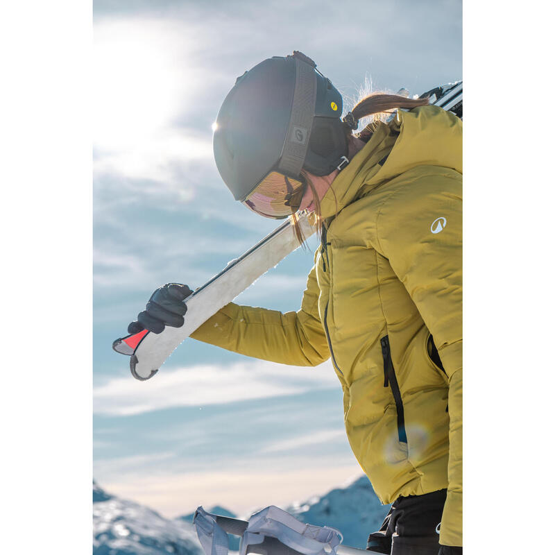 Dámská hřejivá lyžařská a snowboardová bunda 500 Warm