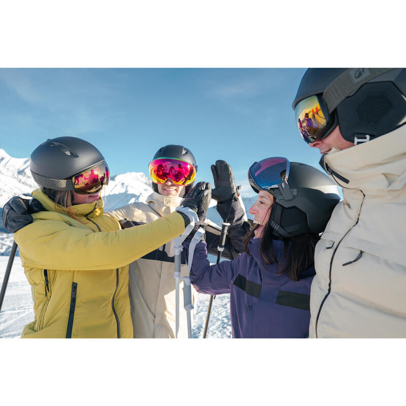 Dámská hřejivá lyžařská a snowboardová bunda 500 Warm
