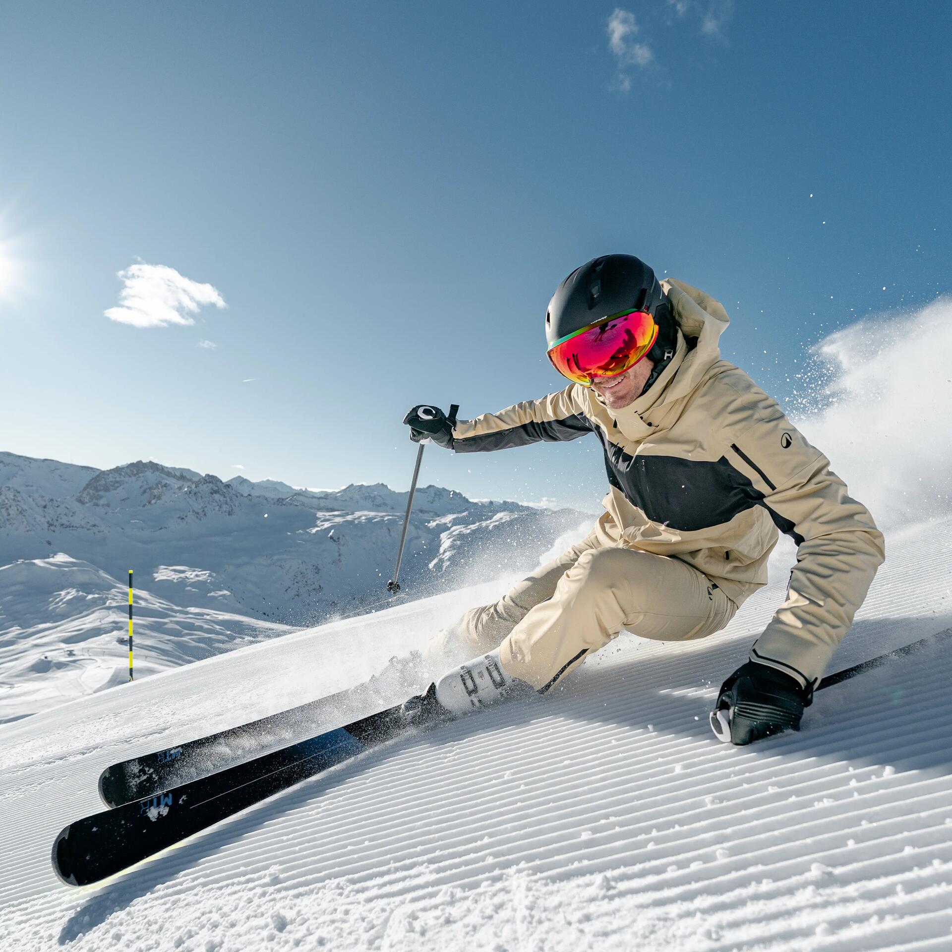homme en train de faire du ski alpin decathlon