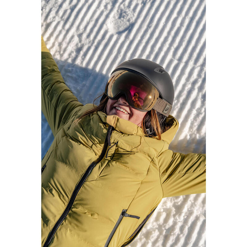 Dámská hřejivá lyžařská a snowboardová bunda 500 Warm
