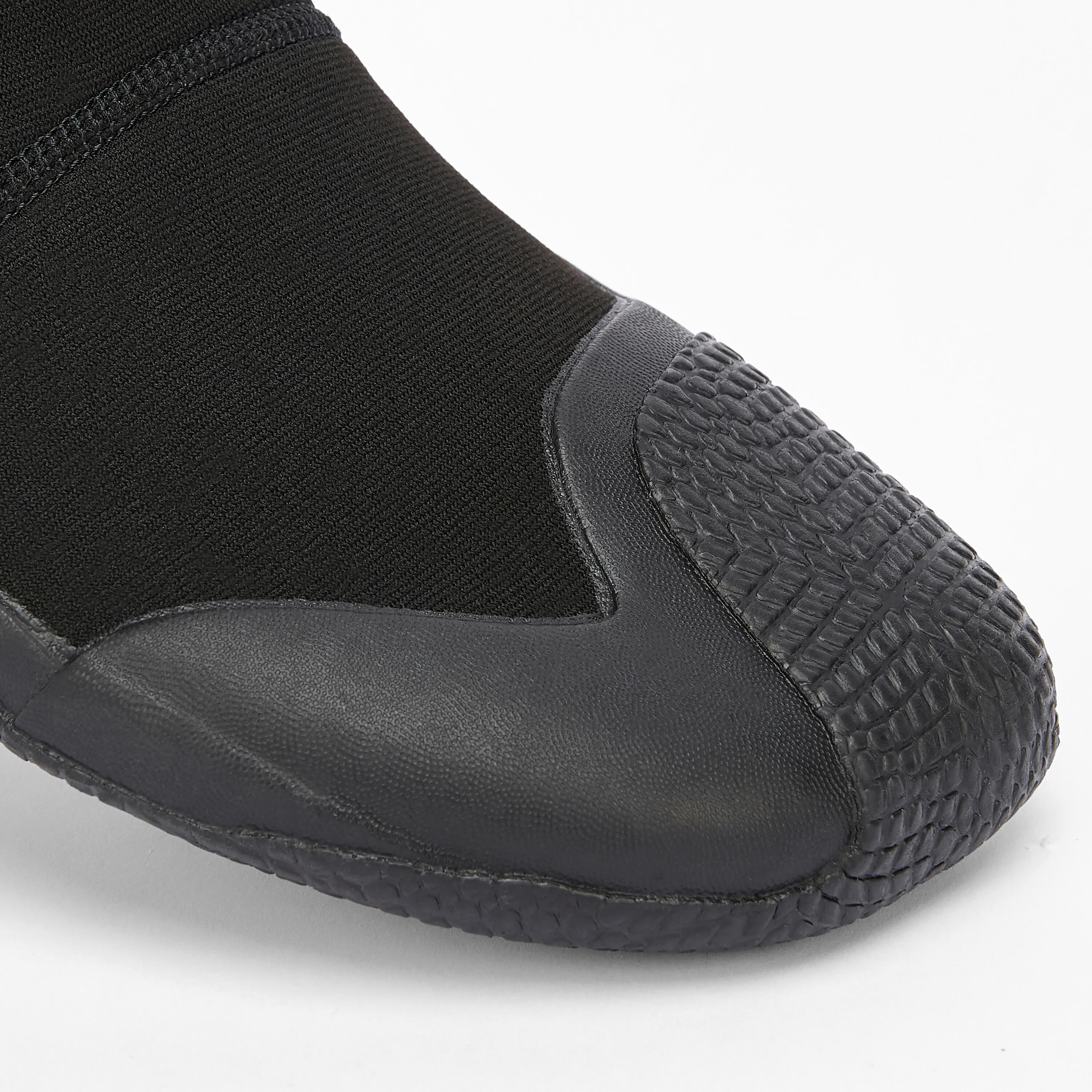 Chaussons bas de surf et windsurf caoutchouc naturel 3 mm - 100 noir 5/7