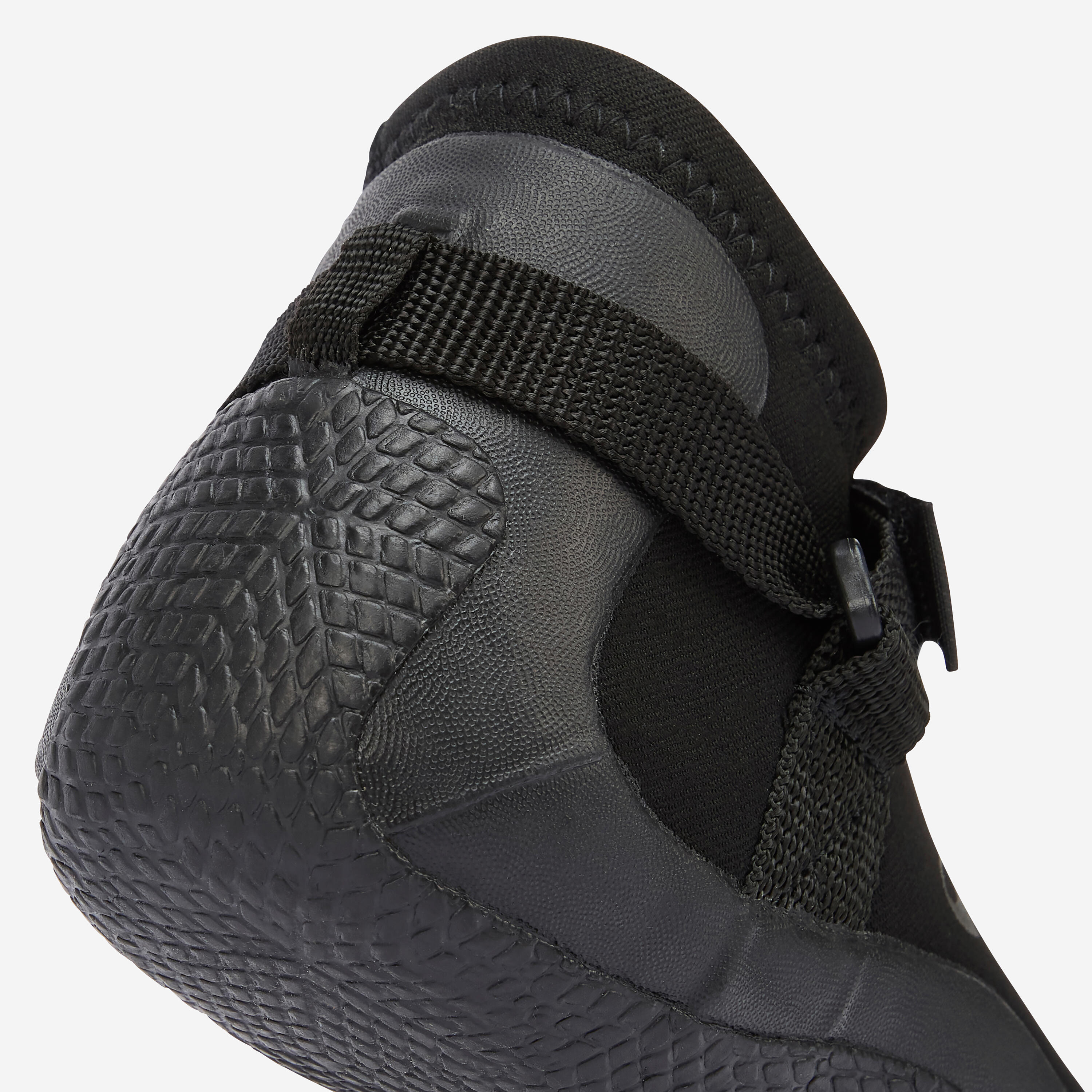 Chaussons bas de surf et windsurf caoutchouc naturel 3 mm - 100 noir 4/7
