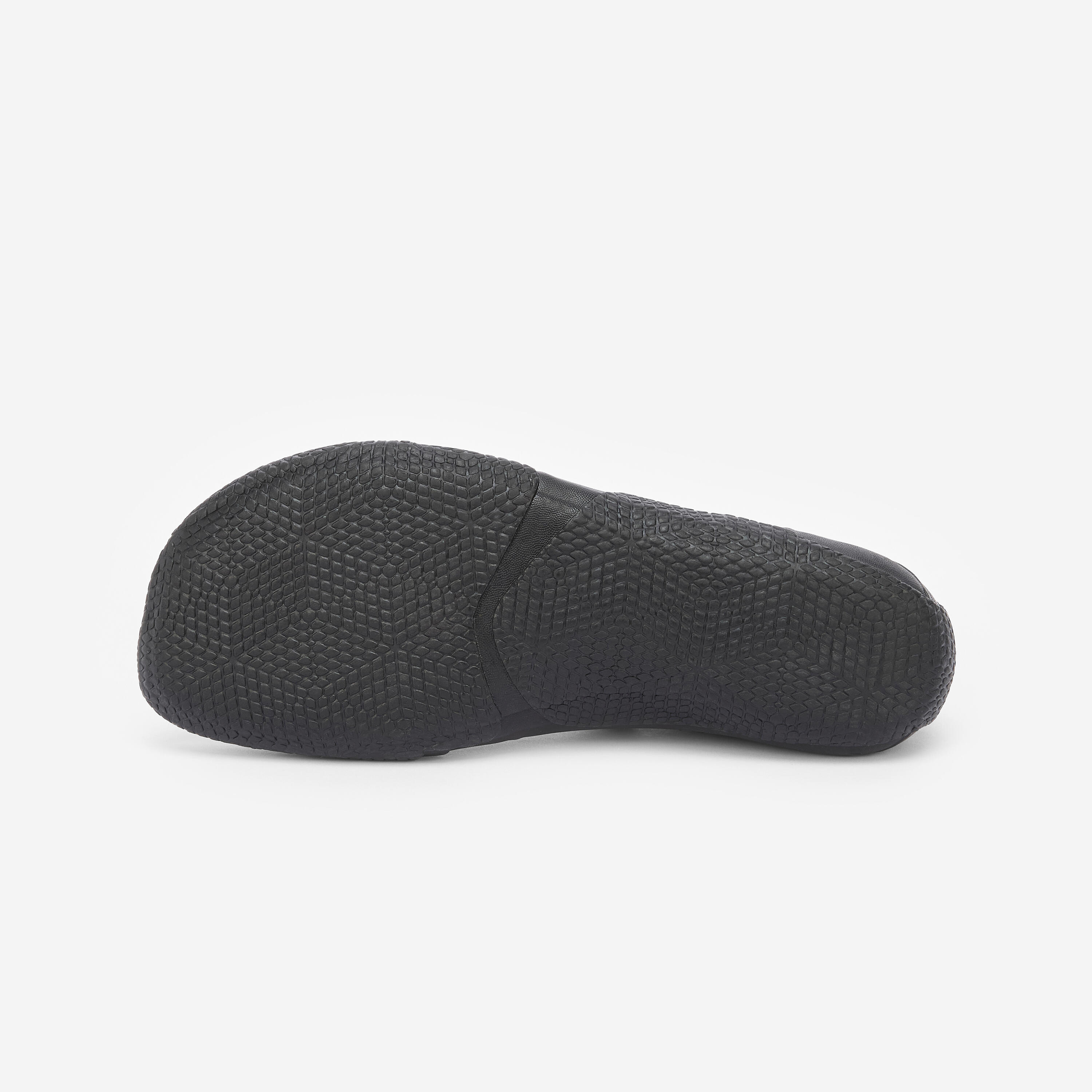 Chaussons bas de surf et windsurf caoutchouc naturel 3 mm - 100 noir 6/7