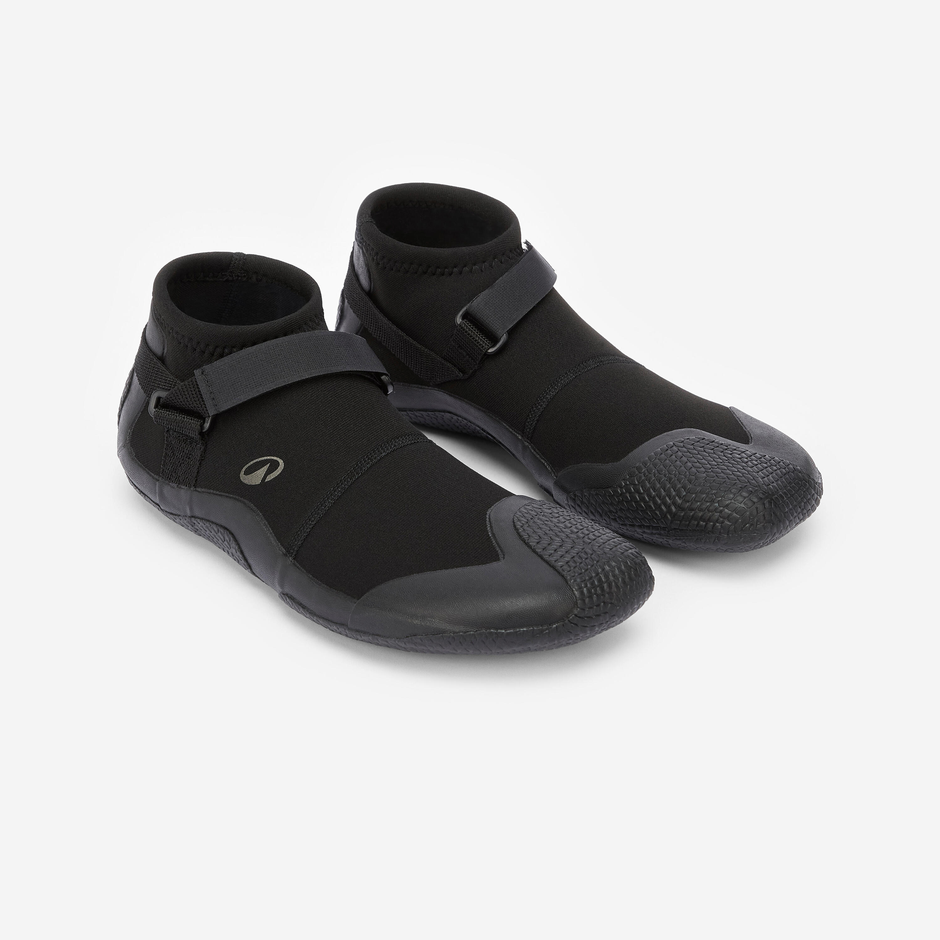 Chaussons bas de surf et windsurf caoutchouc naturel 3 mm - 100 noir 2/7