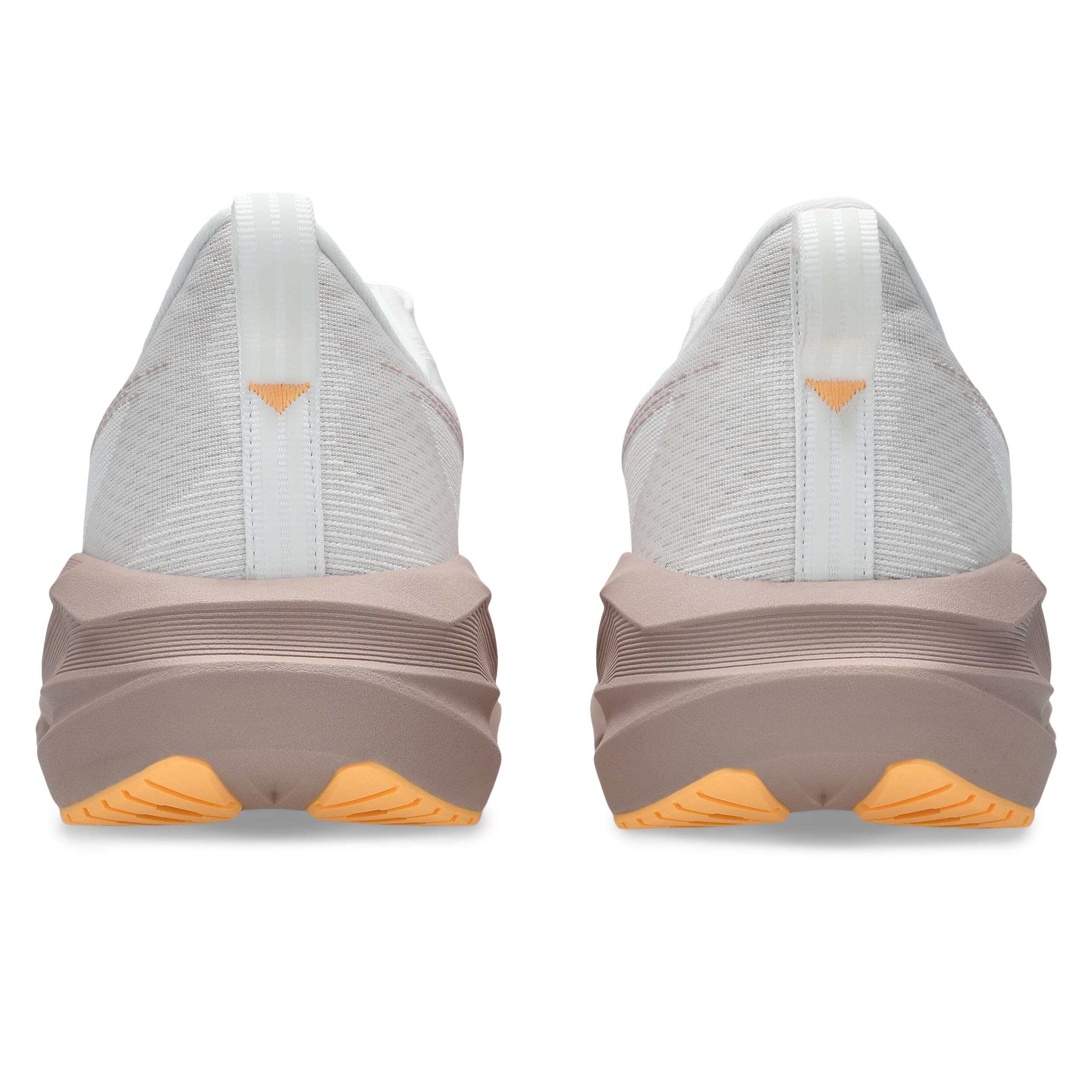 Zapatillas de Running Mujer, Asics Novablast 5 Blanco Burdeos  4/7