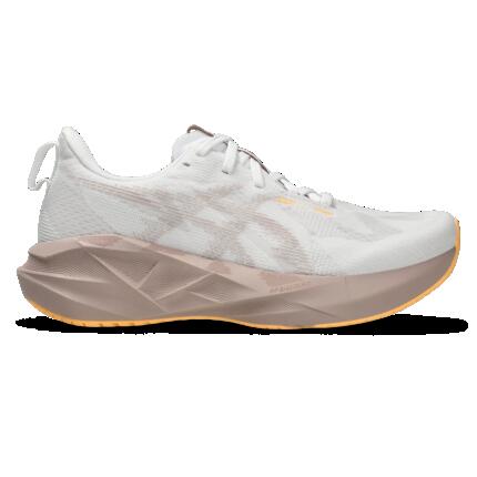 Zapatillas de Running Mujer, Asics Novablast 5 Blanco Burdeos
