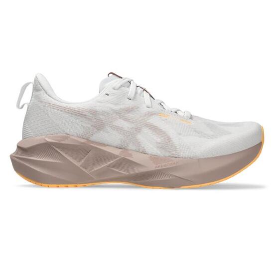 Zapatillas de Running Mujer, Asics Novablast 5 Blanco Burdeos