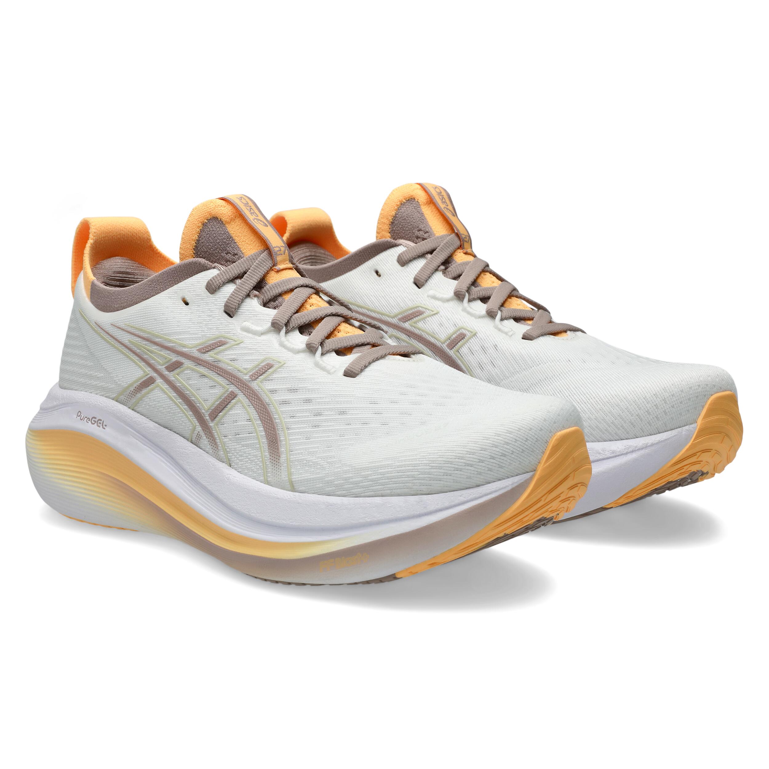 Laufschuhe Damen Asics - Gel-Nimbus 27 weiß/orange 2/7
