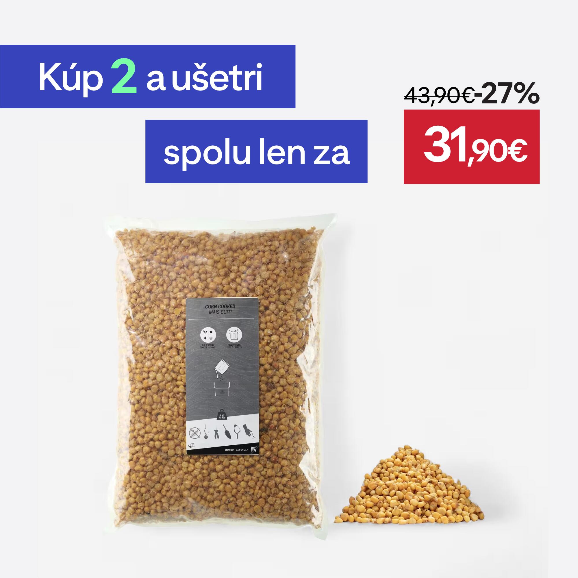 CAPERLAN Partikel – kukurica (varené semená) 5 kg vrecko