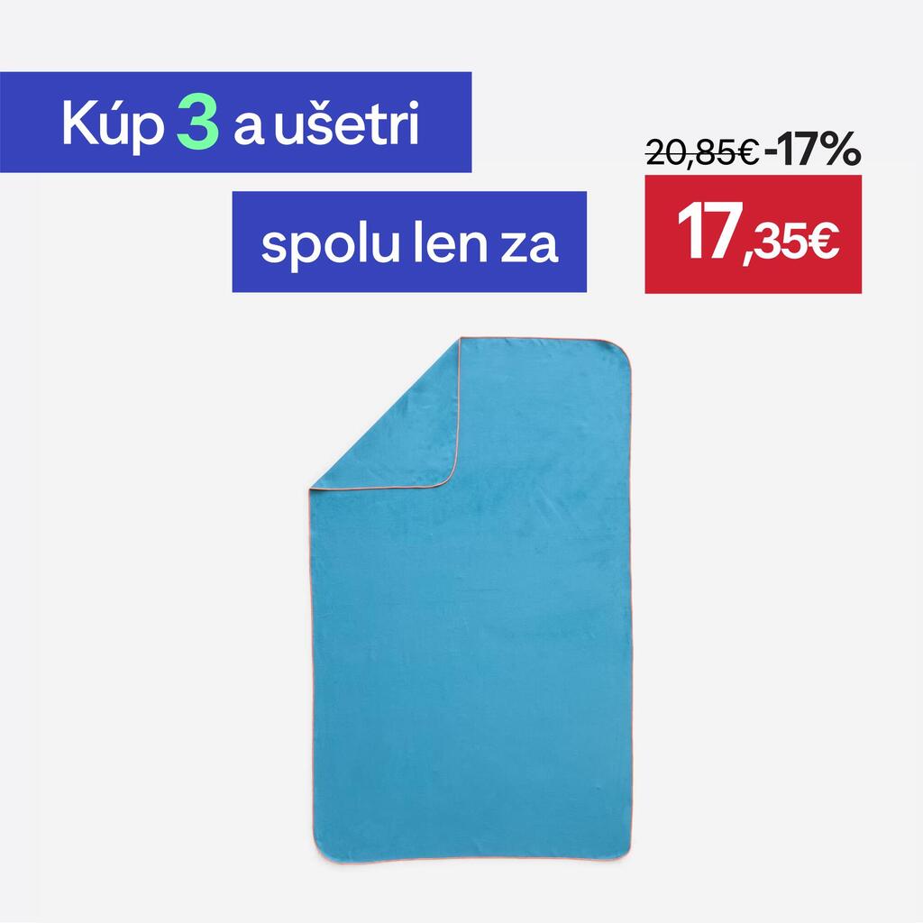 Uterák z mikrovlákna veľkosť L (80 x 130 cm) modrý