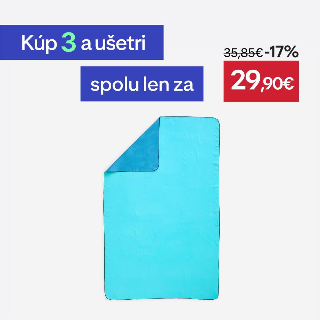 Uterák z mikrovlákna veľkosť XL modro-zelený 
