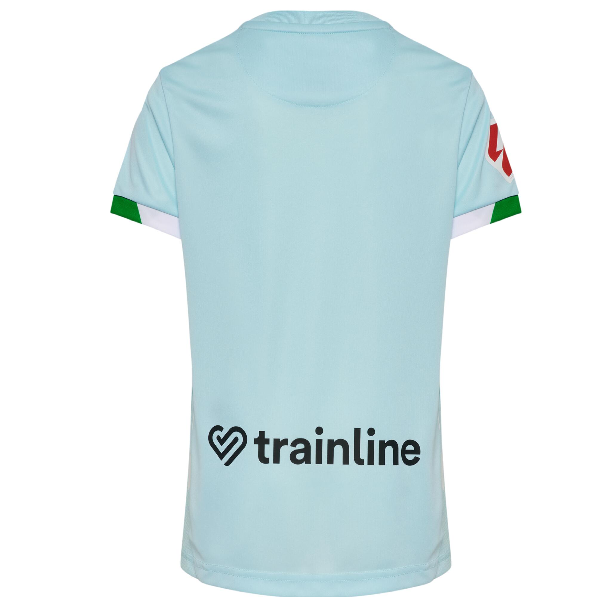 Camiseta Fútbol Segunda Equipación Junior 25/26. Real Betis Balompié. HUMMEL 2/3