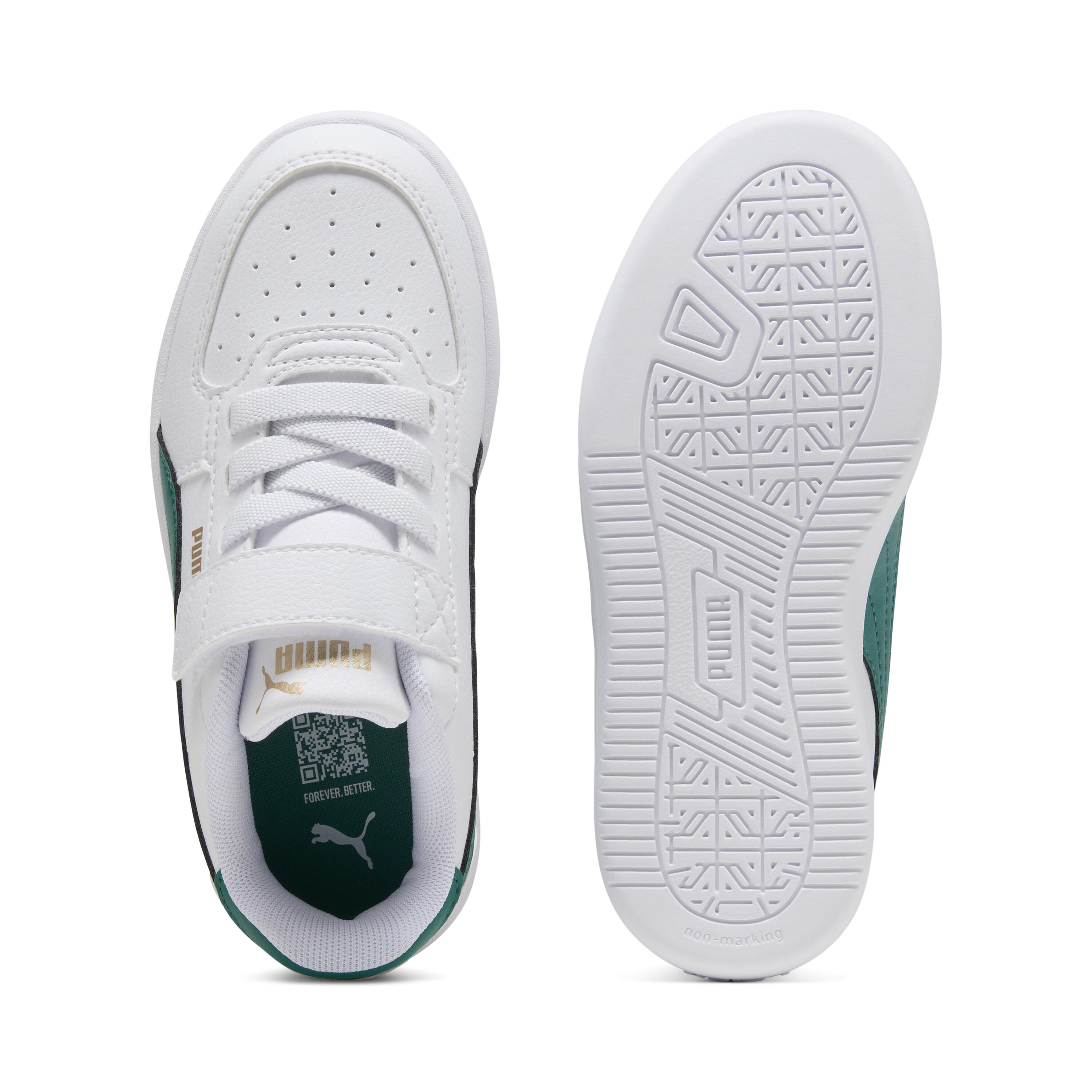 Sapatilhas Puma Caven Criança 2.0 AC+ PS - Branco - Verde 3/11