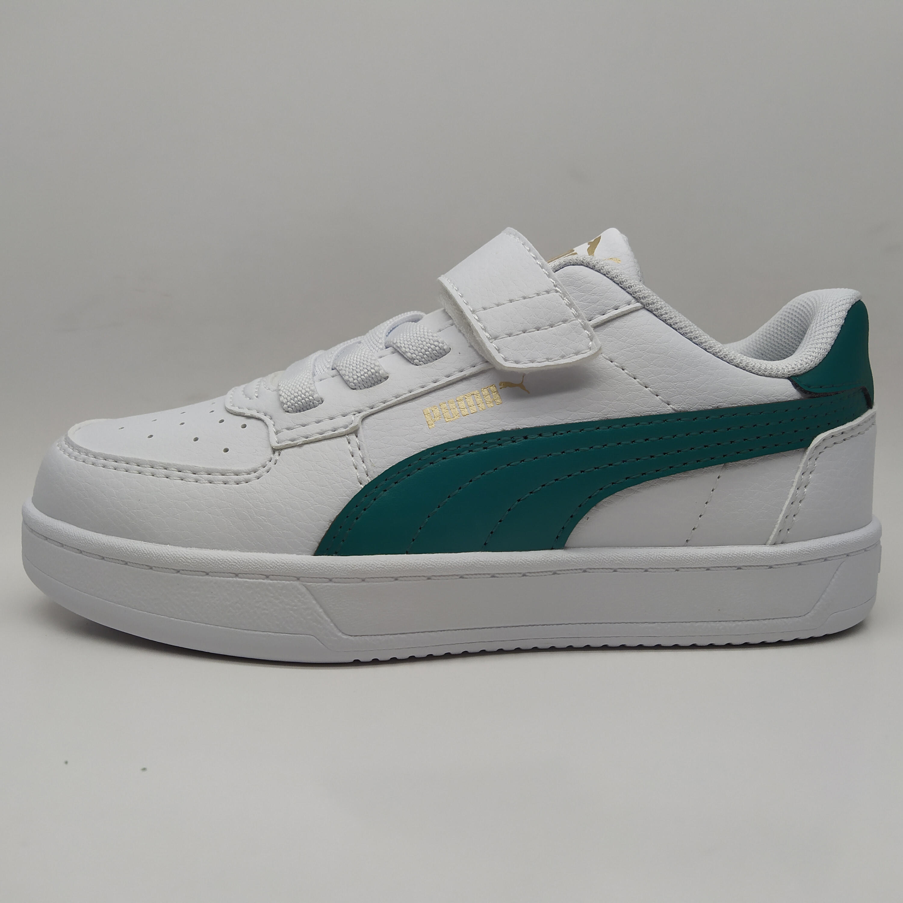 Sapatilhas Puma Caven Criança 2.0 AC+ PS - Branco - Verde 10/11