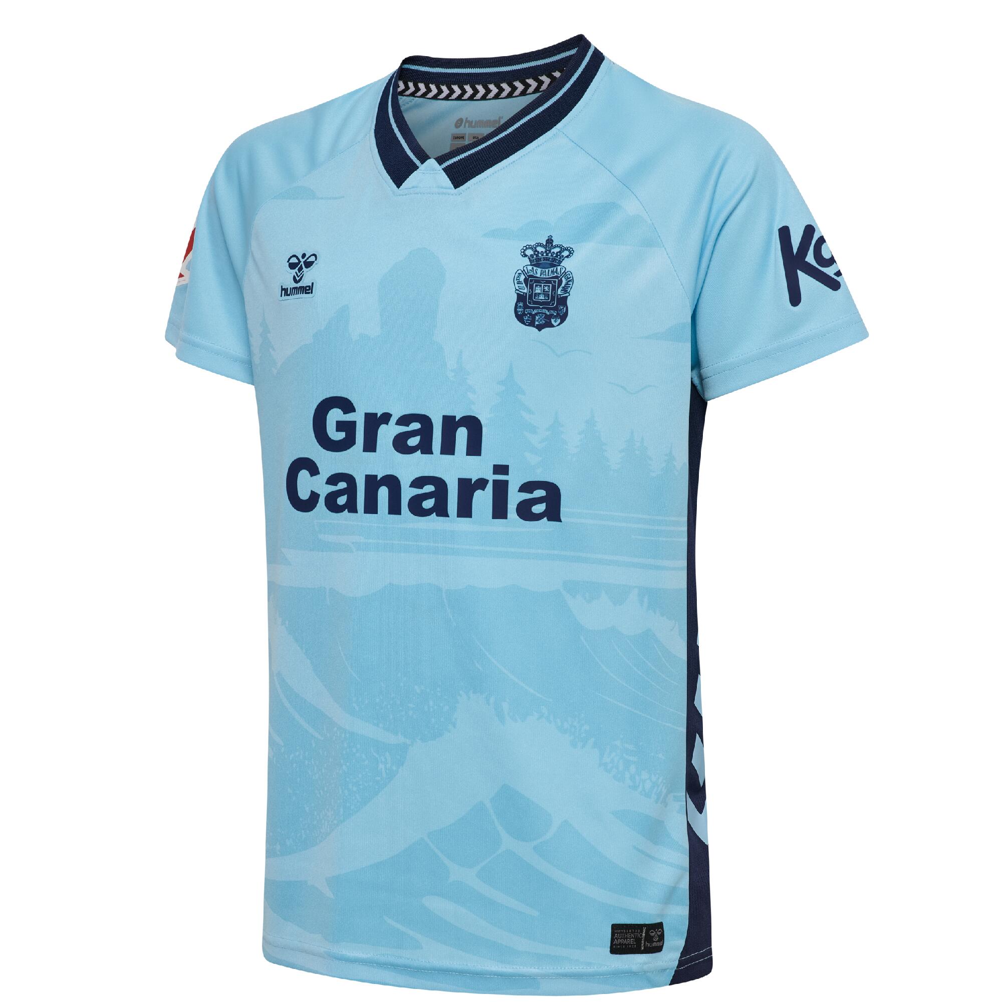 Camiseta Segunda Equipación UD LAS PALMAS temporada 25/26 JUNIOR. HUMMEL 1/2