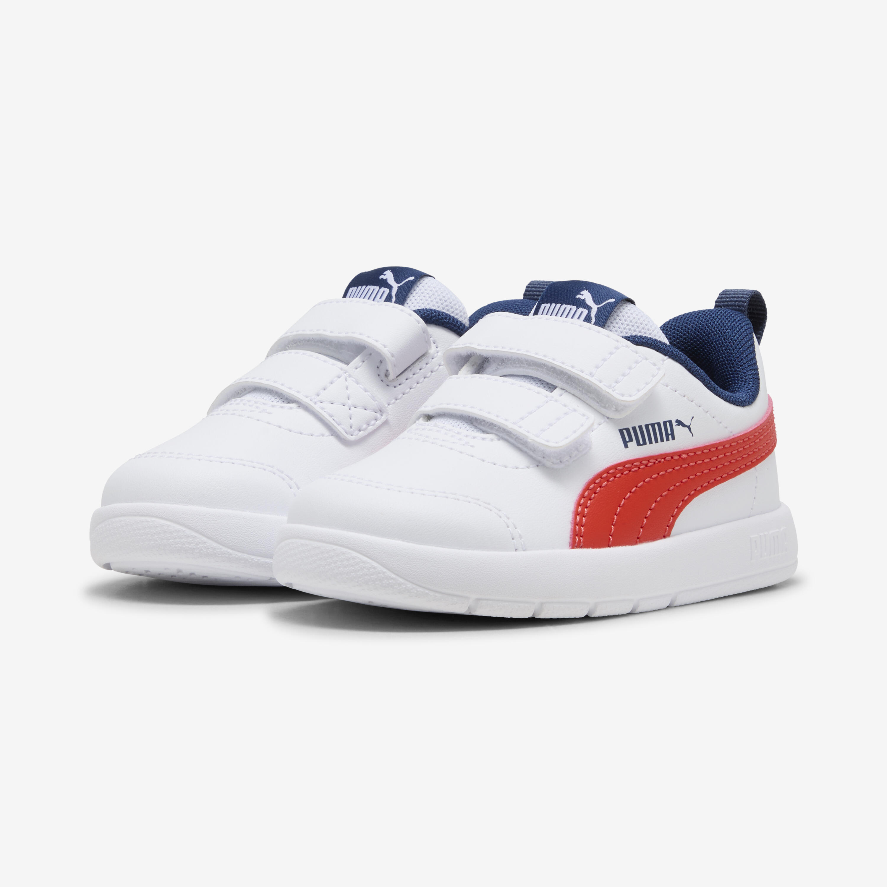 Sapatilhas Bebé PUMA  Branco Vermelho Azul Persa Courtflex V3 6/10