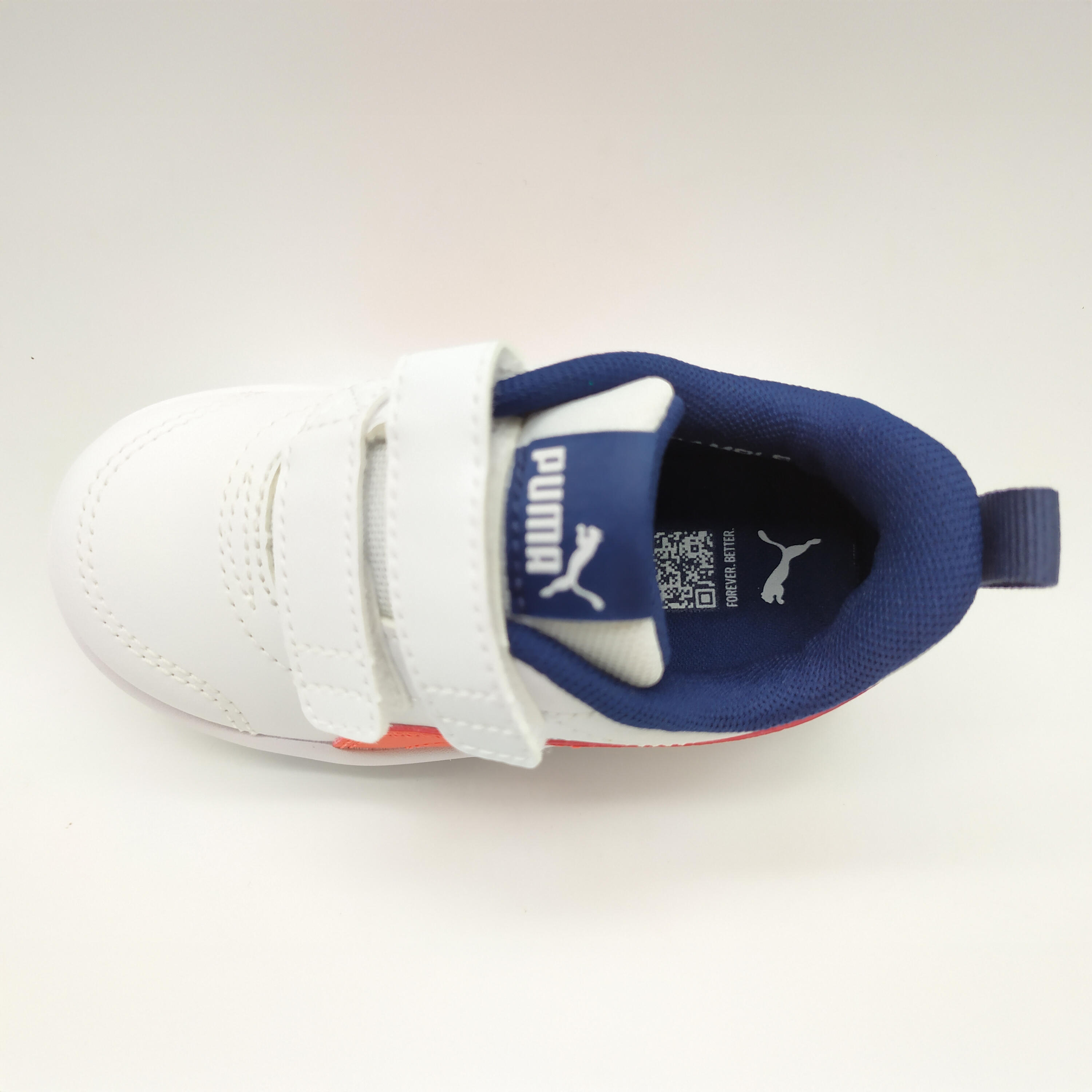 Sapatilhas Bebé PUMA  Branco Vermelho Azul Persa Courtflex V3 3/10