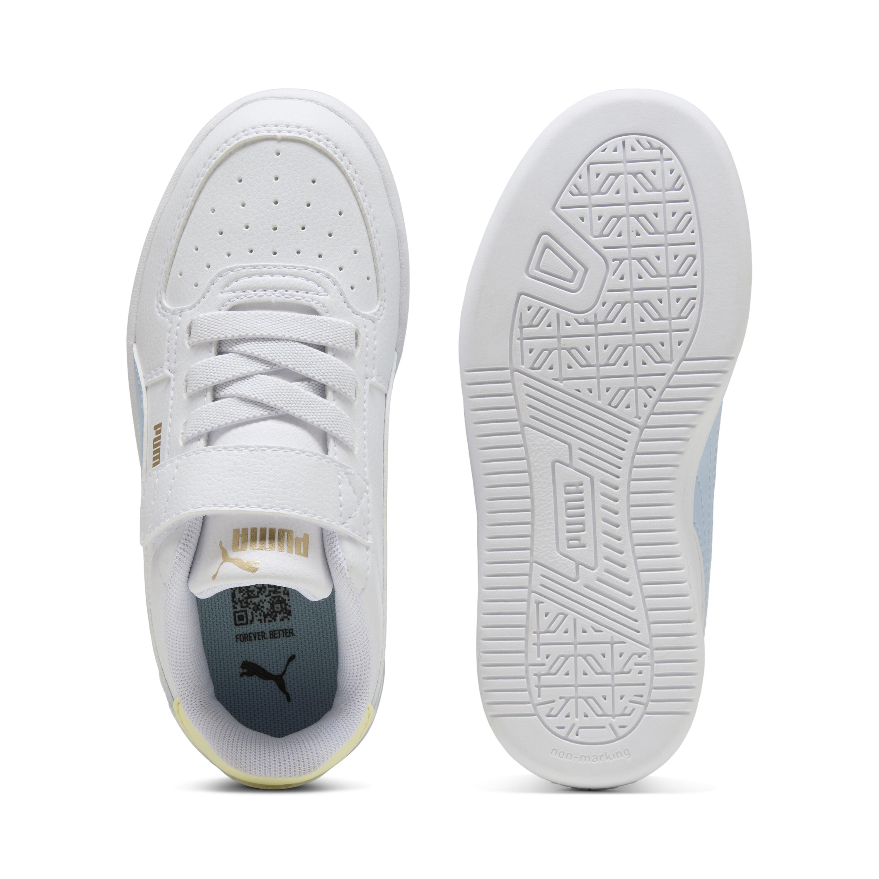 Sapatilhas Puma Caven Criança 2.0 AC+ PS - Branco Azul Amarelo 4/10