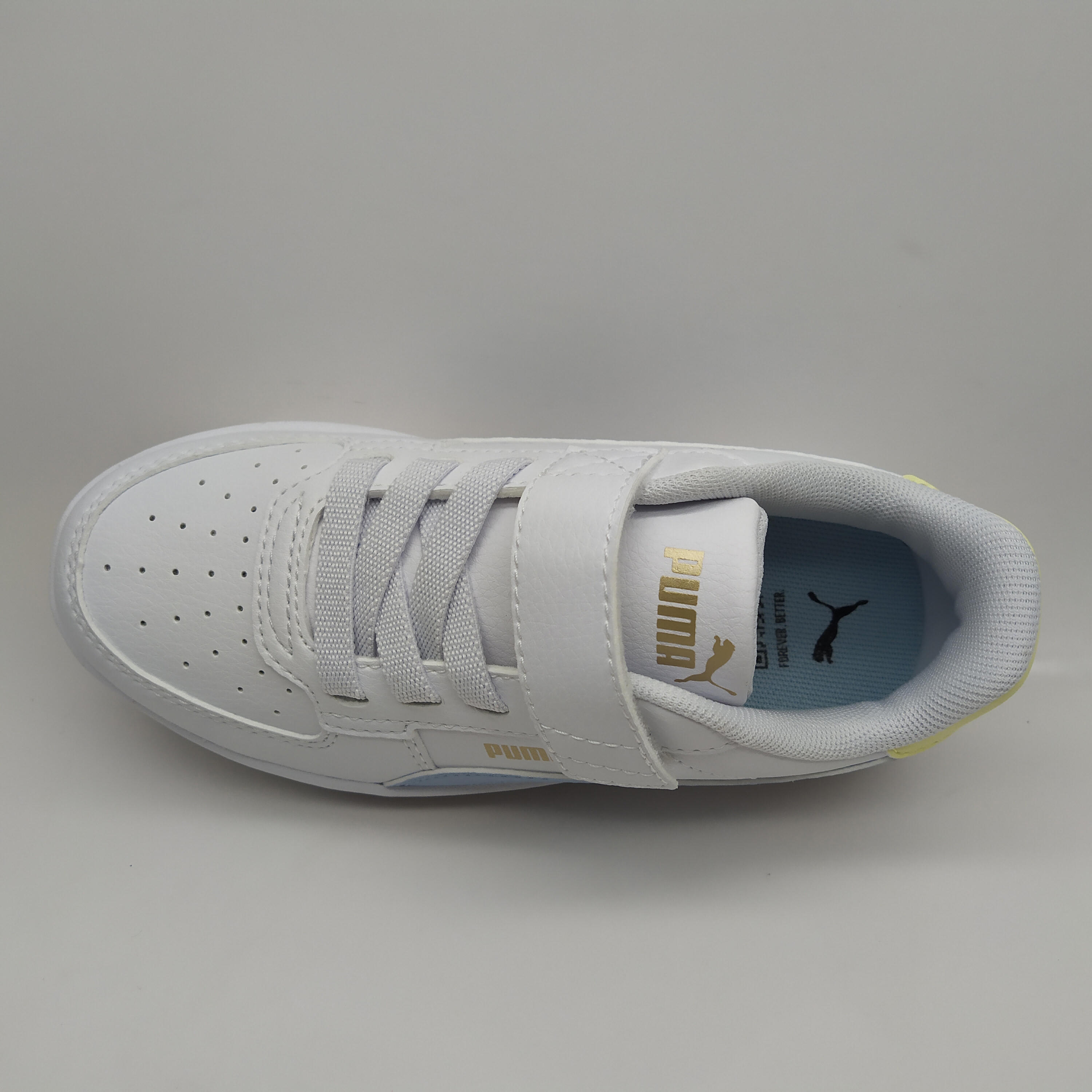 Sapatilhas Puma Caven Criança 2.0 AC+ PS - Branco Azul Amarelo 7/10