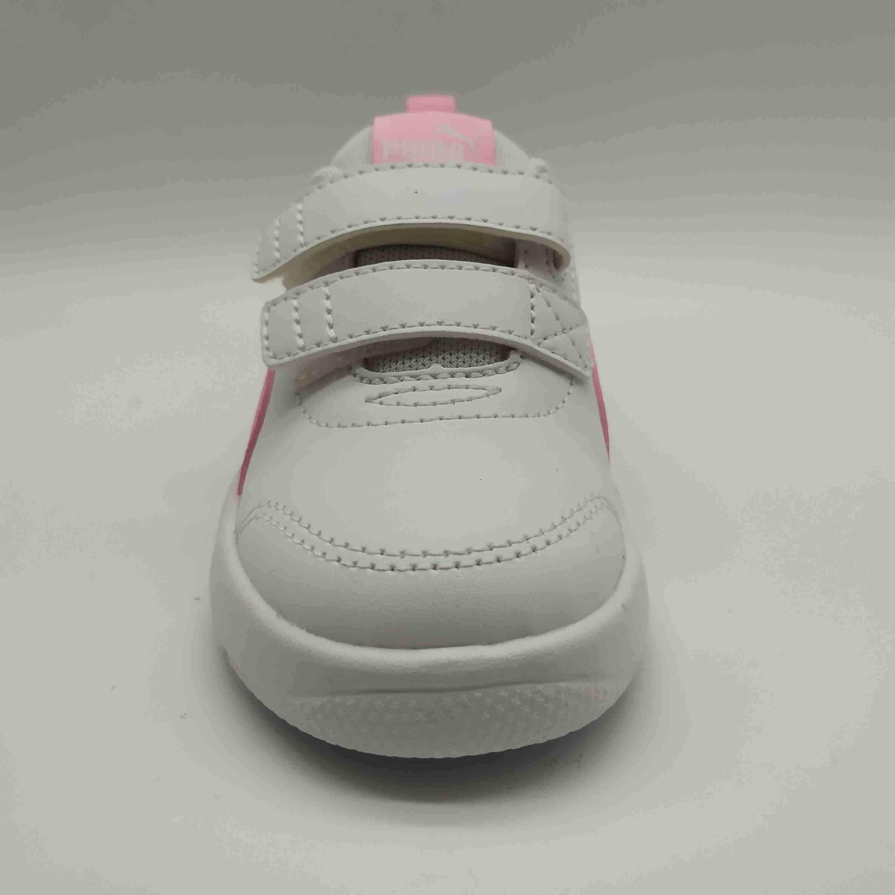 Sapatilhas Bebé PUMA  Branco Rosa Liilás Courtflex V3 8/9