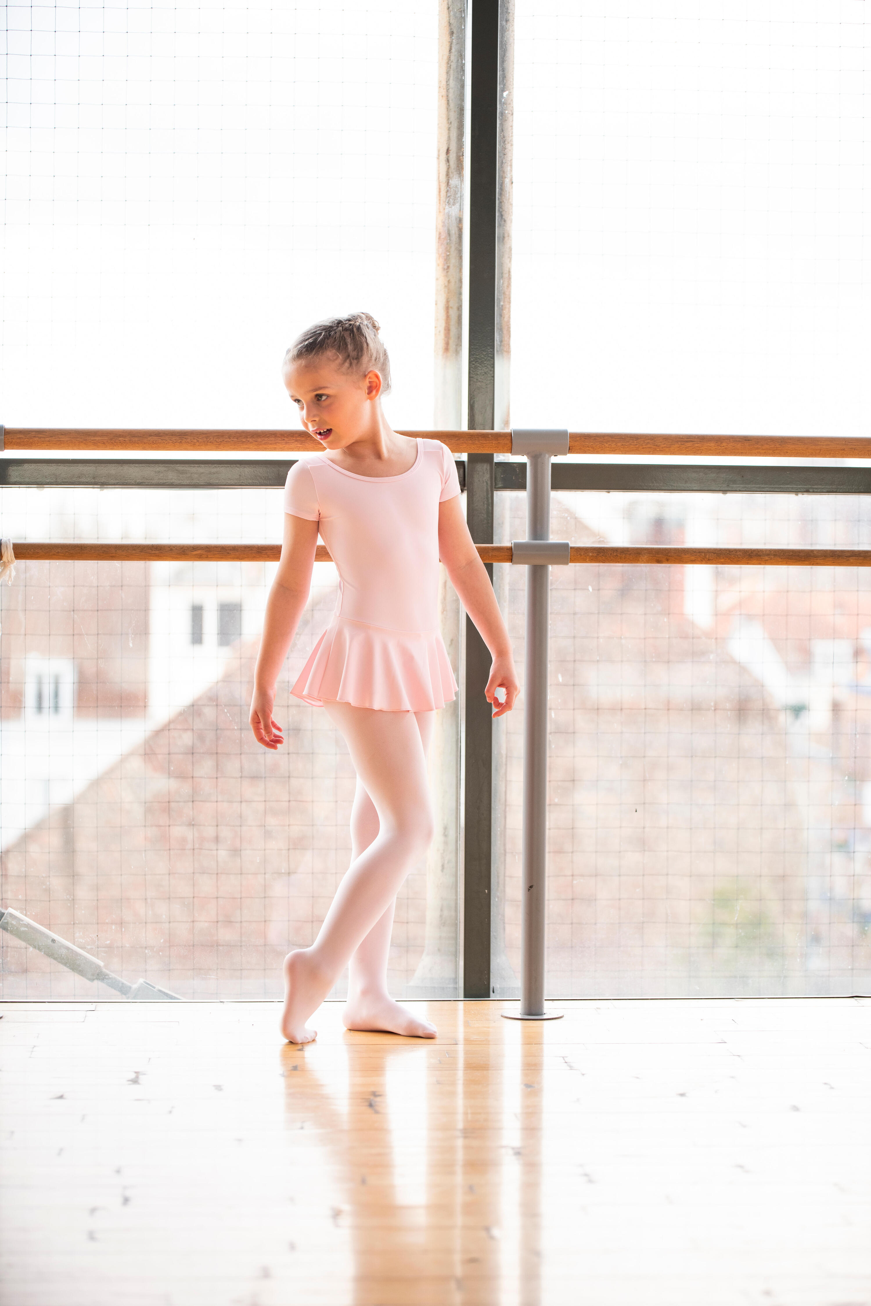 Léotard à jupette de danse classique enfant 8/10