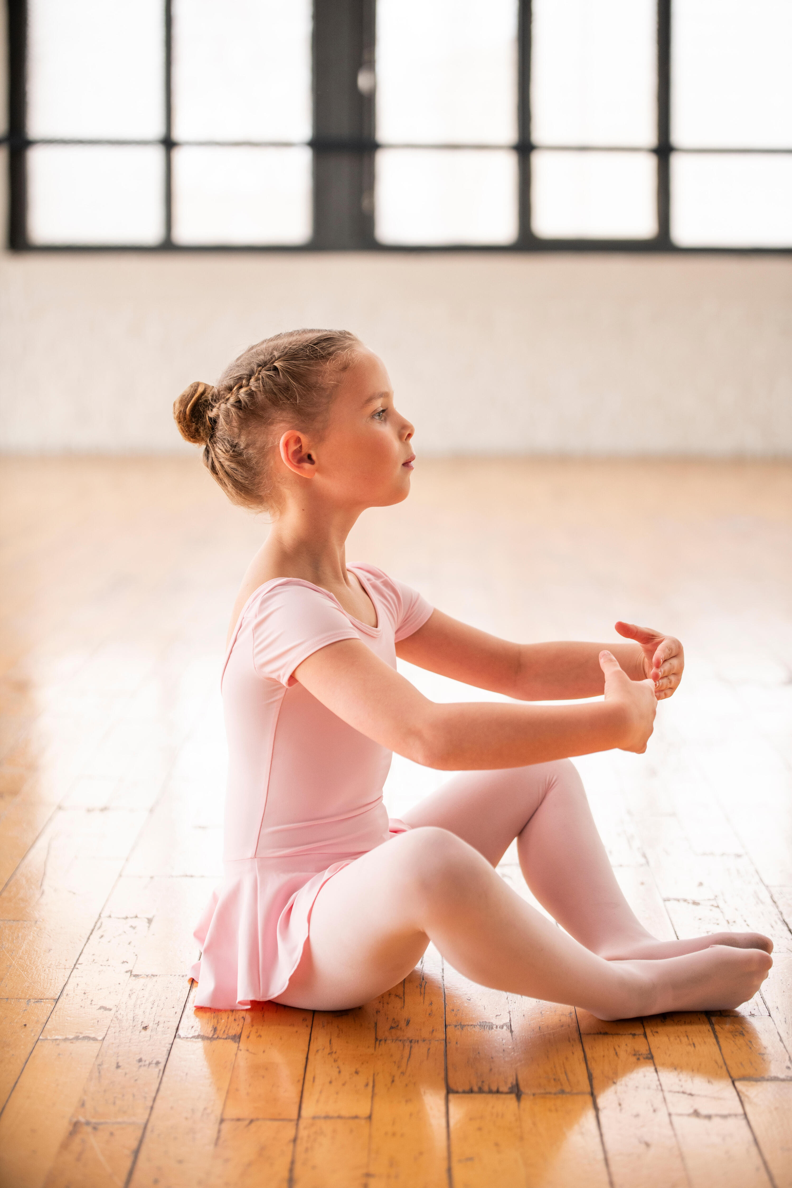 Léotard à jupette de danse classique enfant 7/10