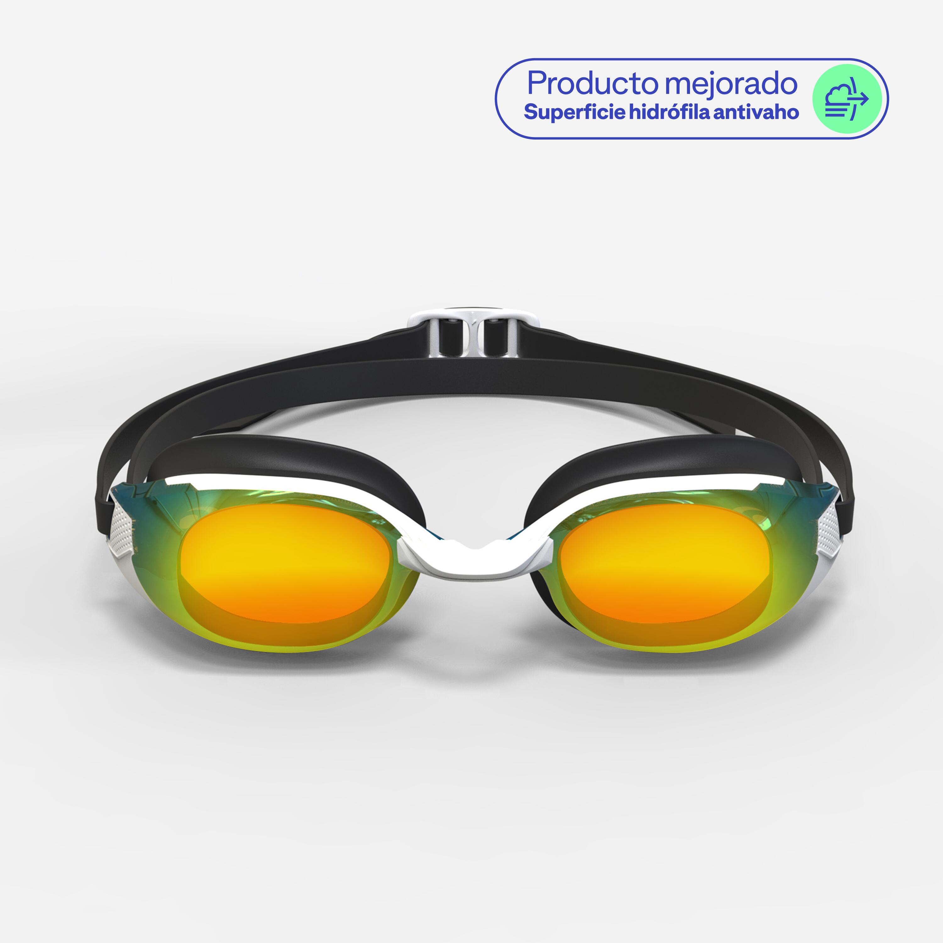 Gafas natación antivaho Bfit Cristales Espejo Naranja Talla Única 2/11