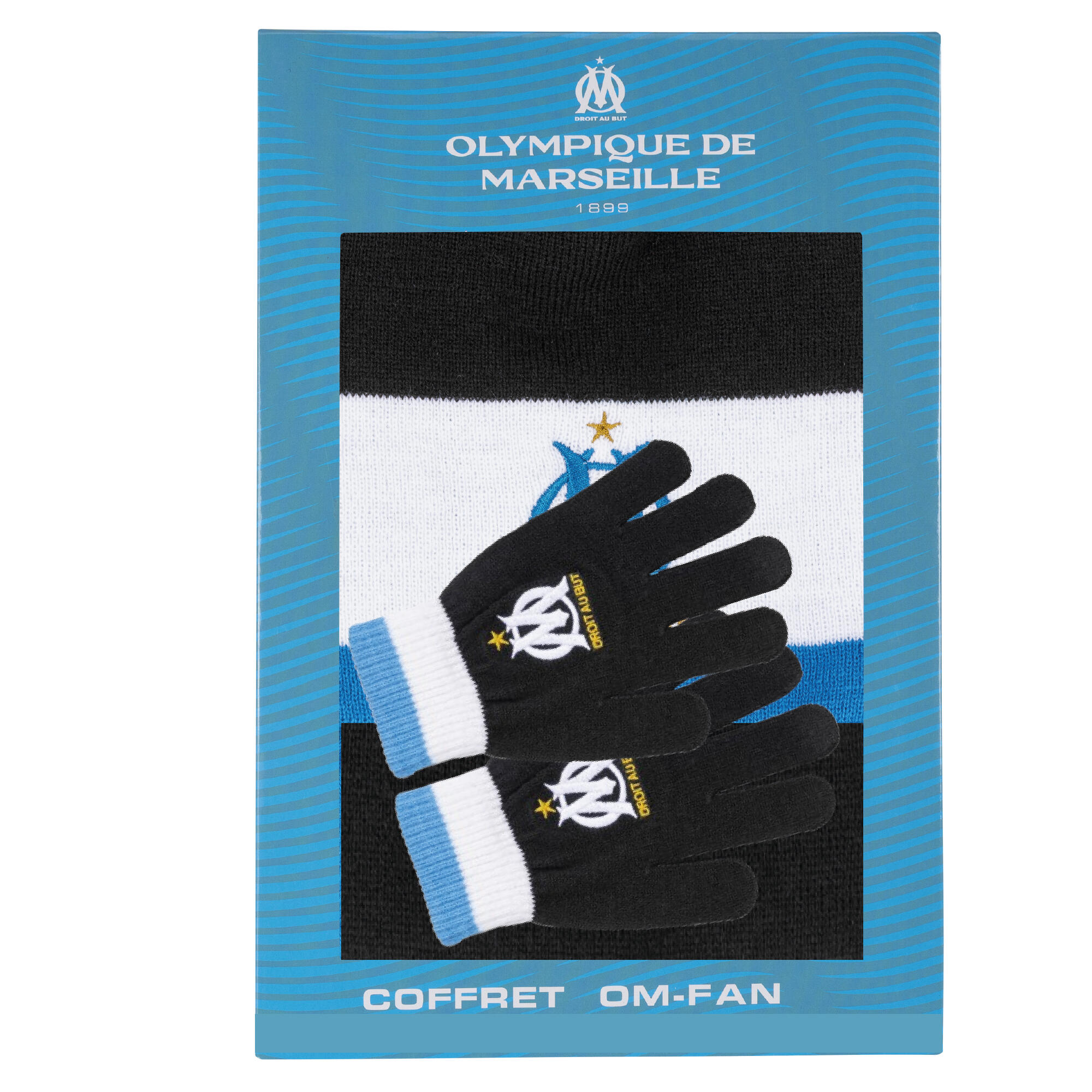 COFFRET GANTS BONNET OM MARSEILLE ENFANT 2025 2026 2/2