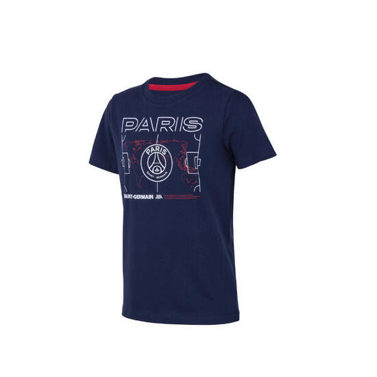 TSHIRT ENFANT BLEU PSG PARIS SAINT GERMAIN AVEC LOGO 25/26