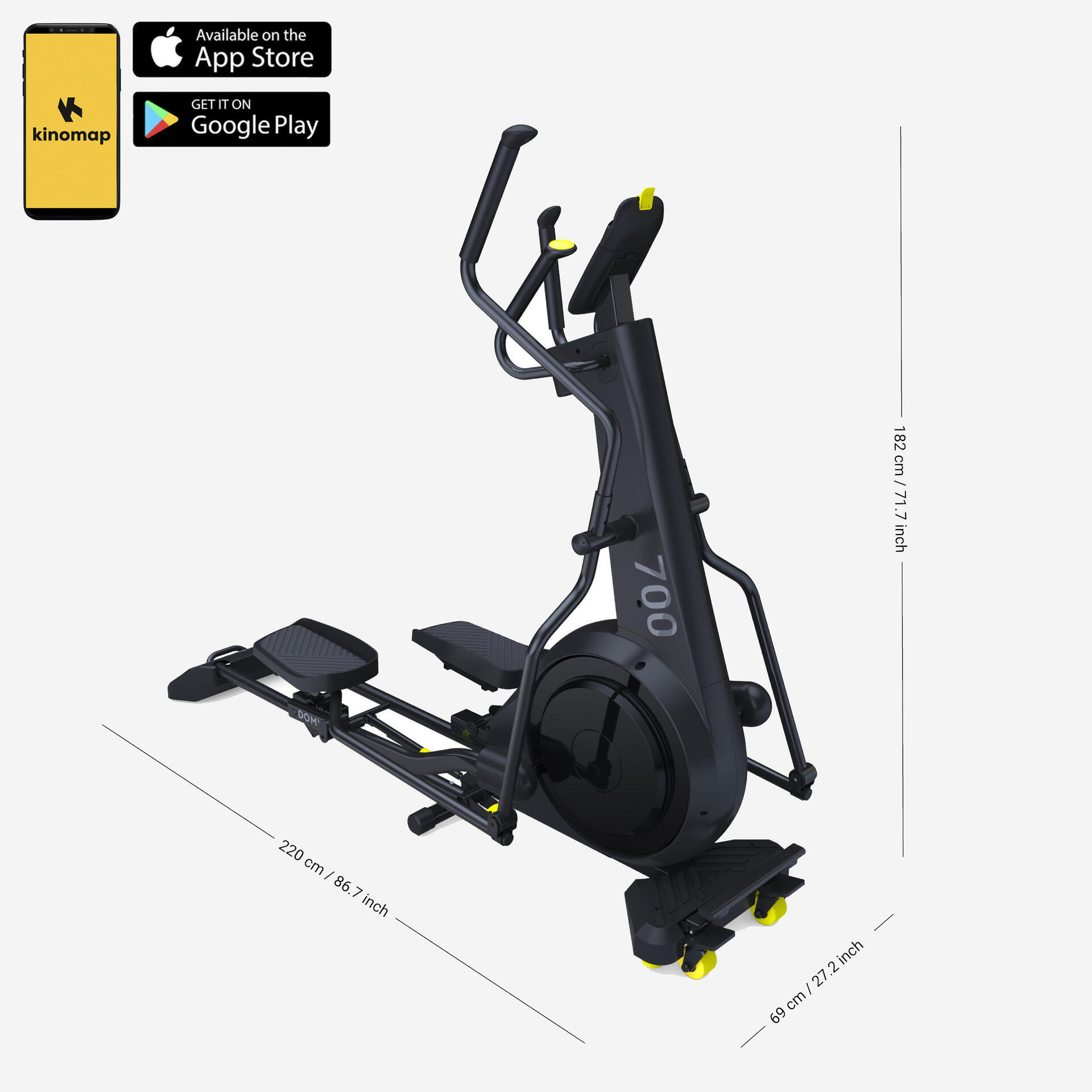 Folding Self-Powered Smart Front Flywheel Cross Trainer 700