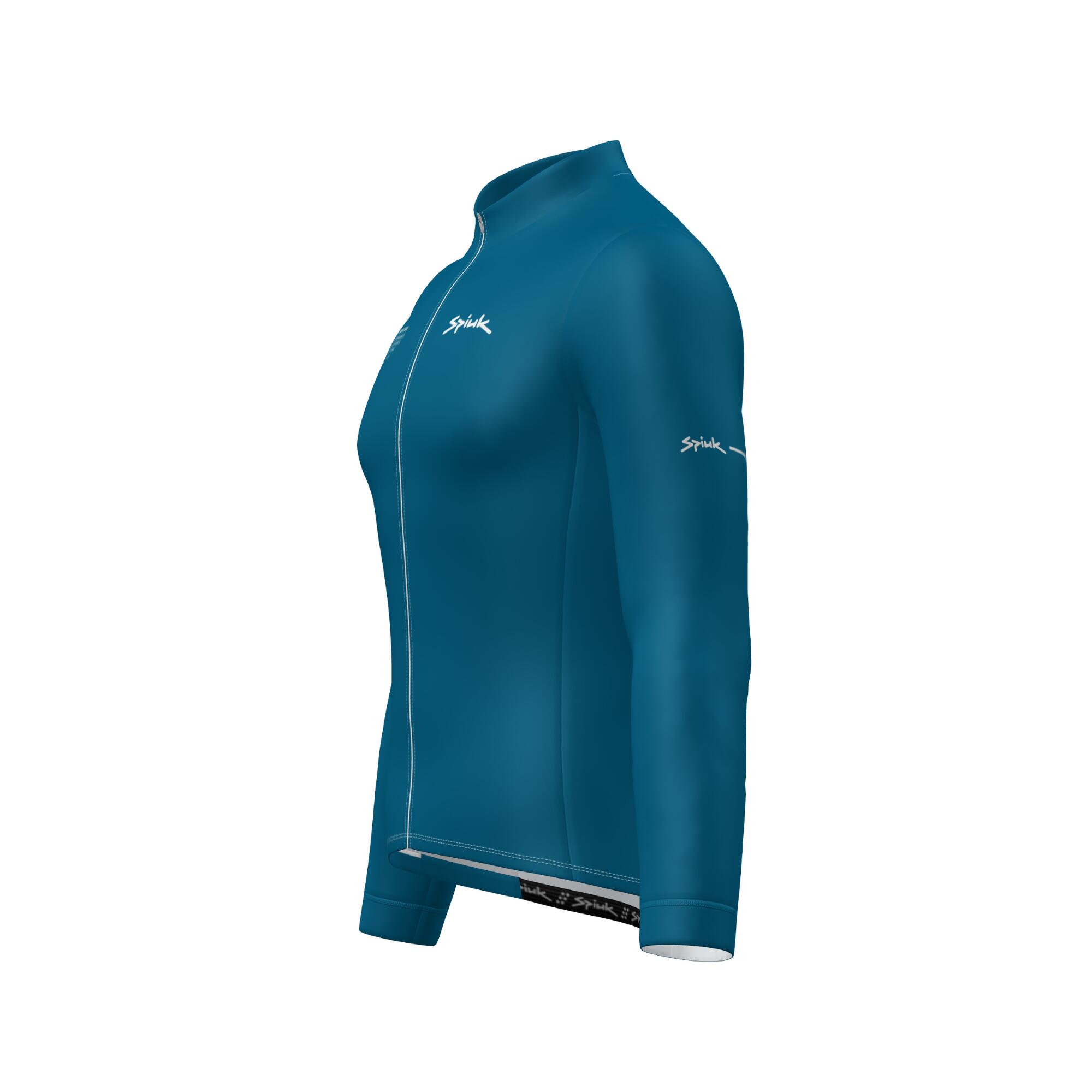 Maillot ciclismo manga larga Spiuk Dec azul unisex 4/5
