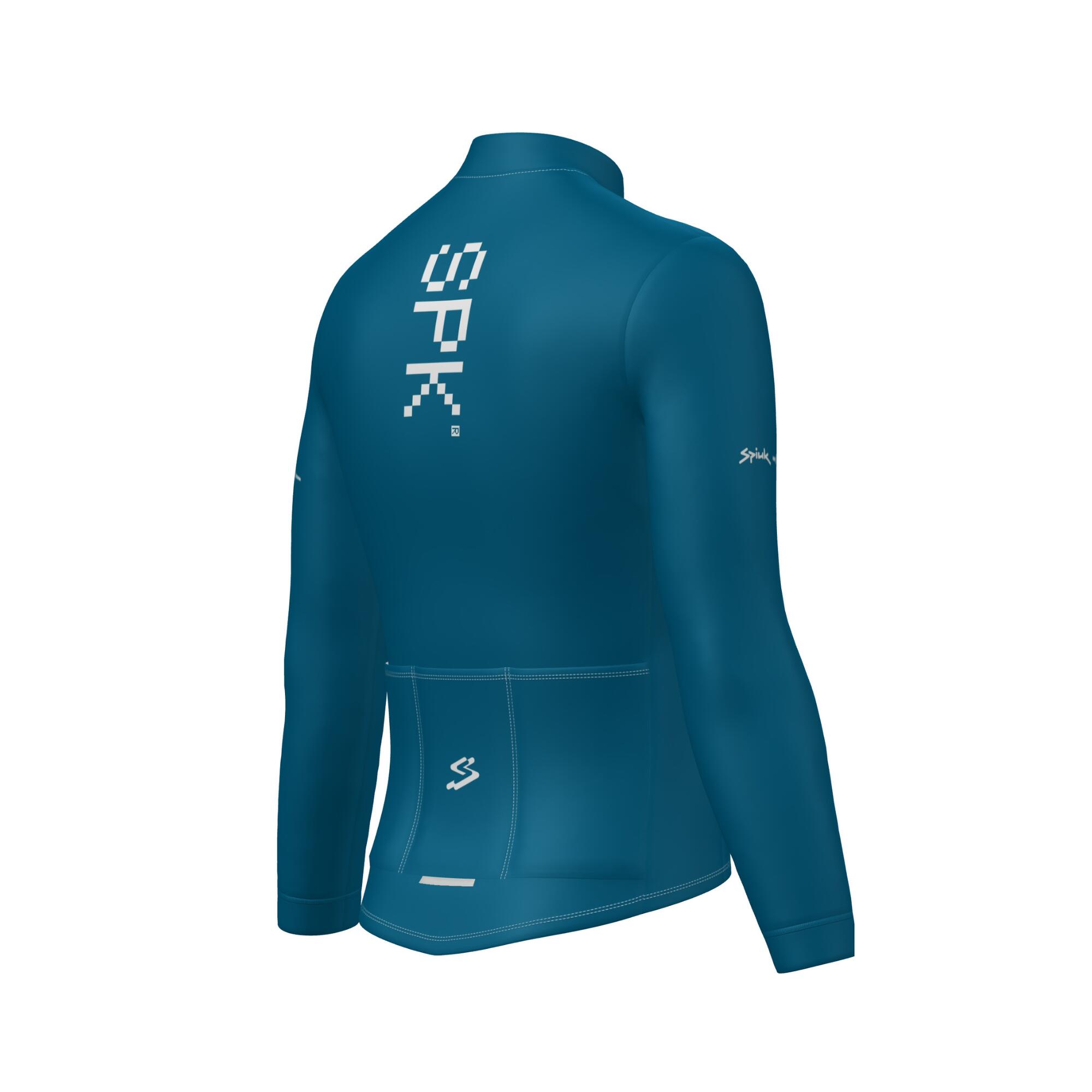 Maillot ciclismo manga larga Spiuk Dec azul unisex 5/5
