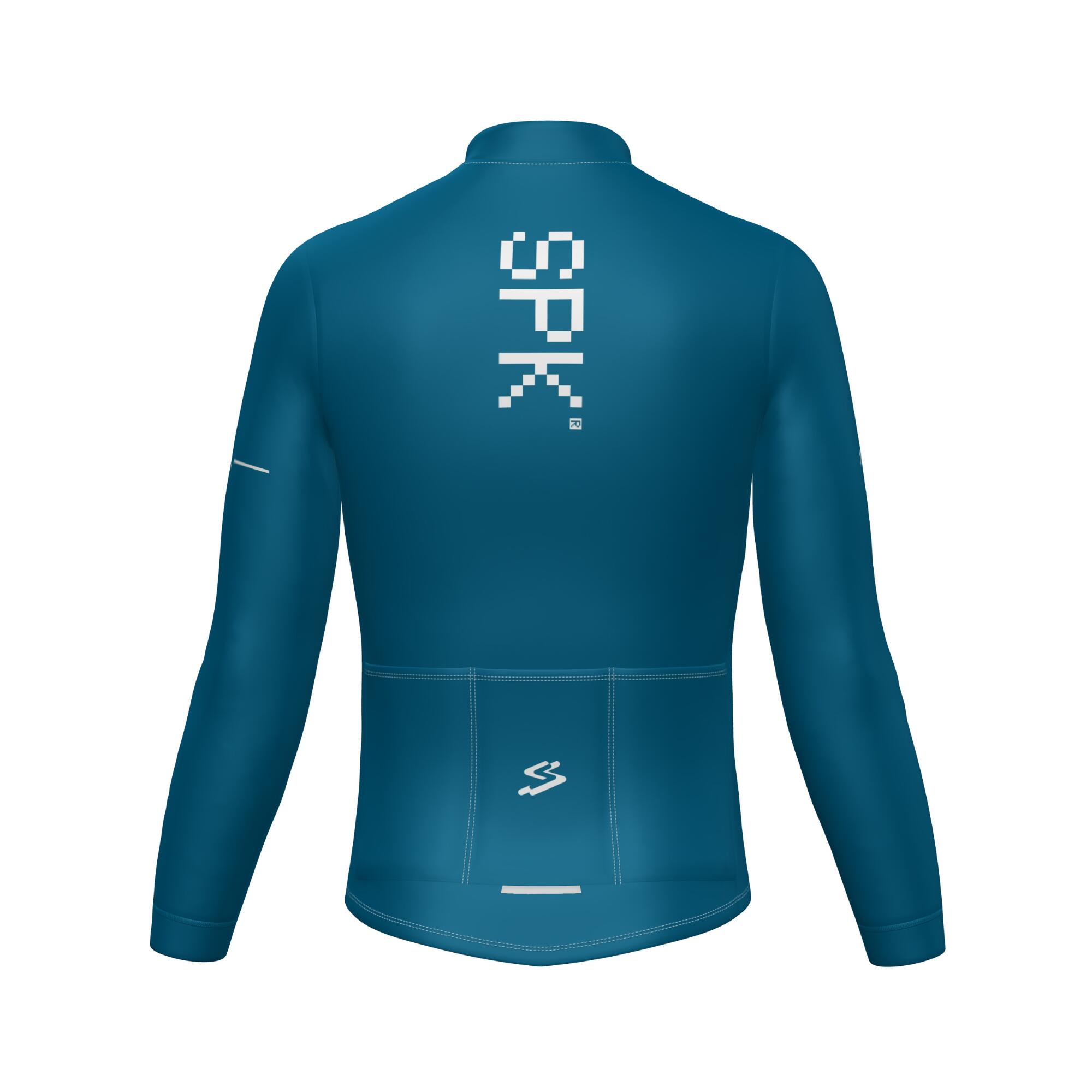 Maillot ciclismo manga larga Spiuk Dec azul unisex 2/5