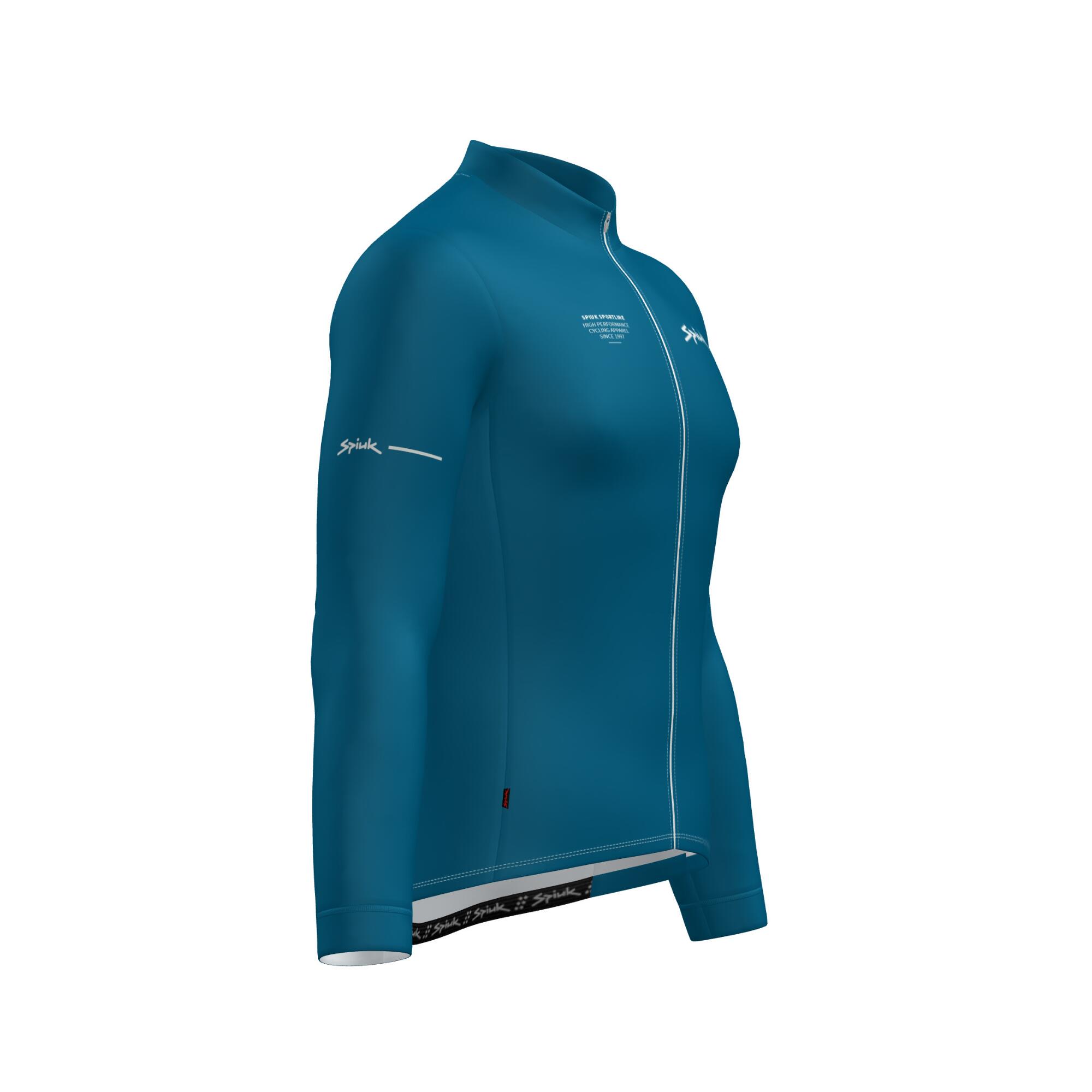 Maillot ciclismo manga larga Spiuk Dec azul unisex 3/5