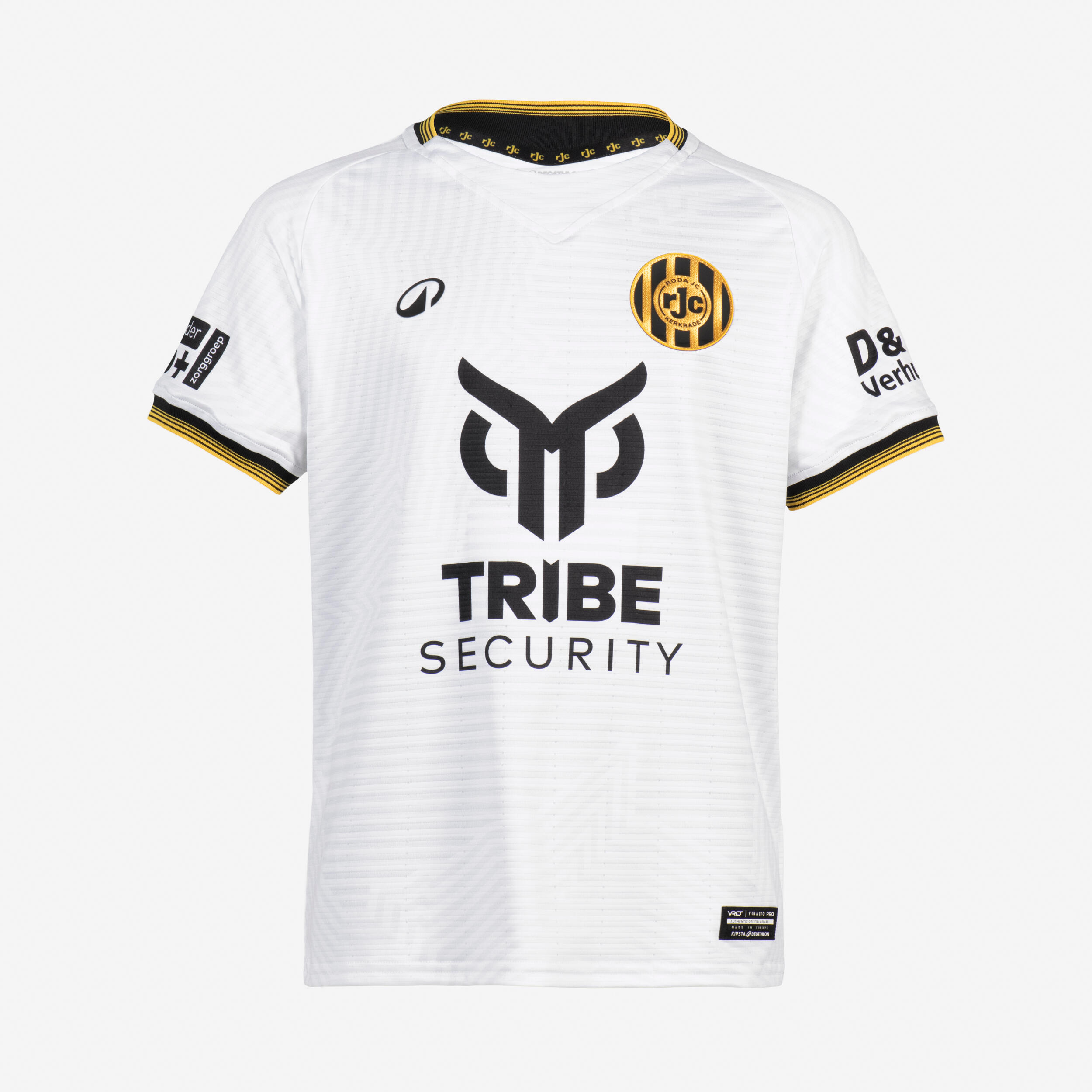 Maillot officiel du Roda JC Kerkrade enfant extérieur blanc et noir 2/5