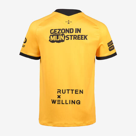 Футболка Roda для гри у футбол для дорослих жовто-чорна