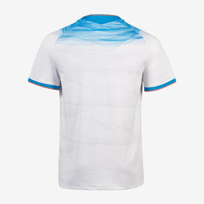 TRICOU DE FOTBAL OFICIAL SELECȚIE SERIA C DEPLASARE ALB-ALBASTRU ADULȚI